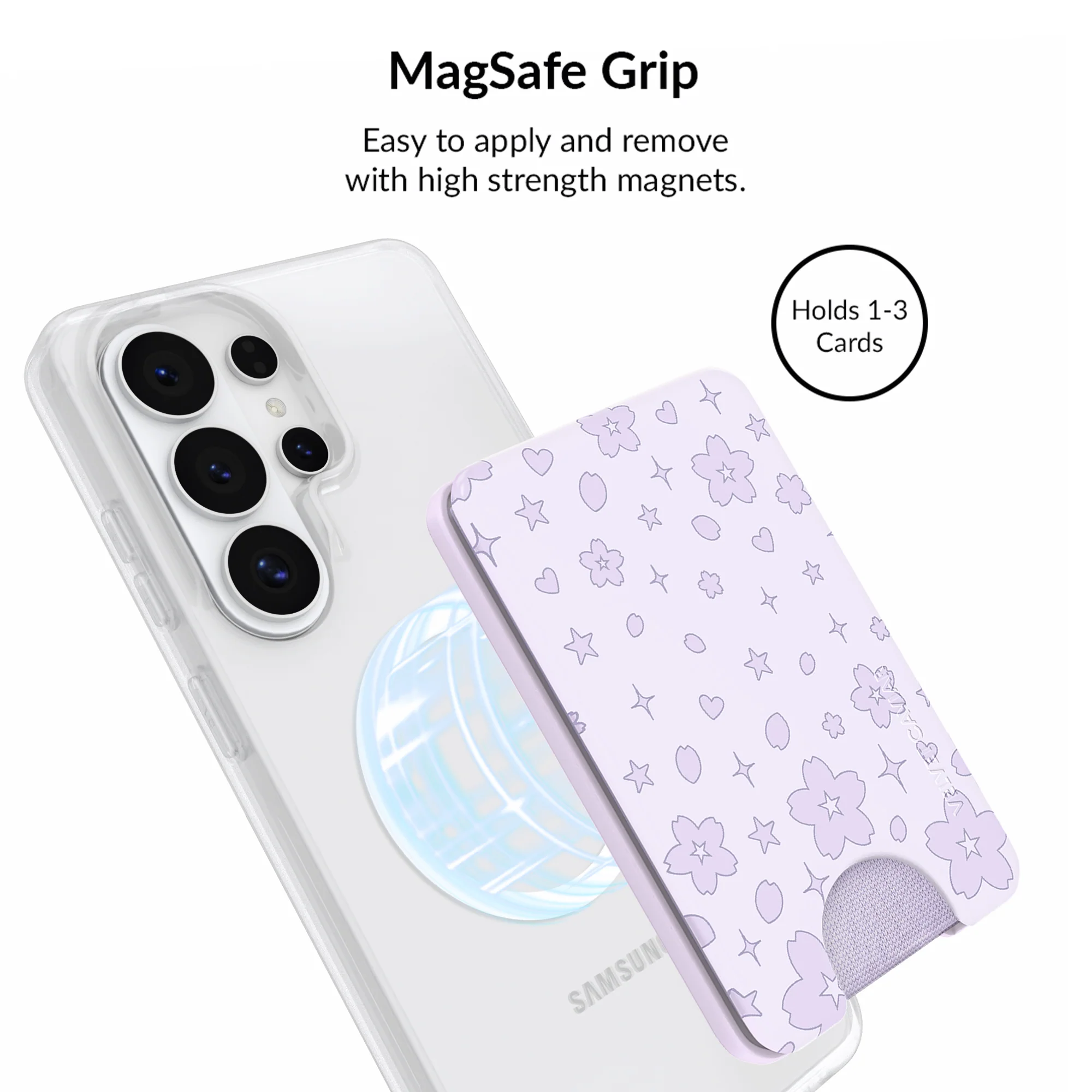 Lavender Cherry Blossom Glitter Samsung Bundle Set - Image 5