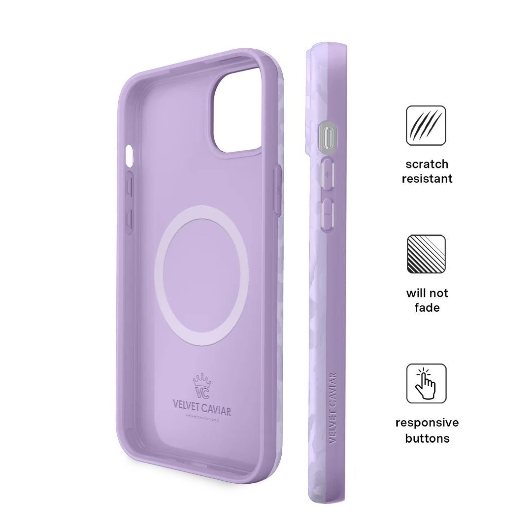 Lilac Leopard iPhone Case - Image 90