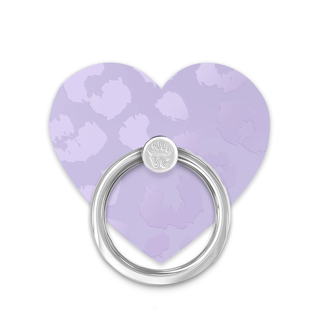 Lilac Leopard Phone Ring
