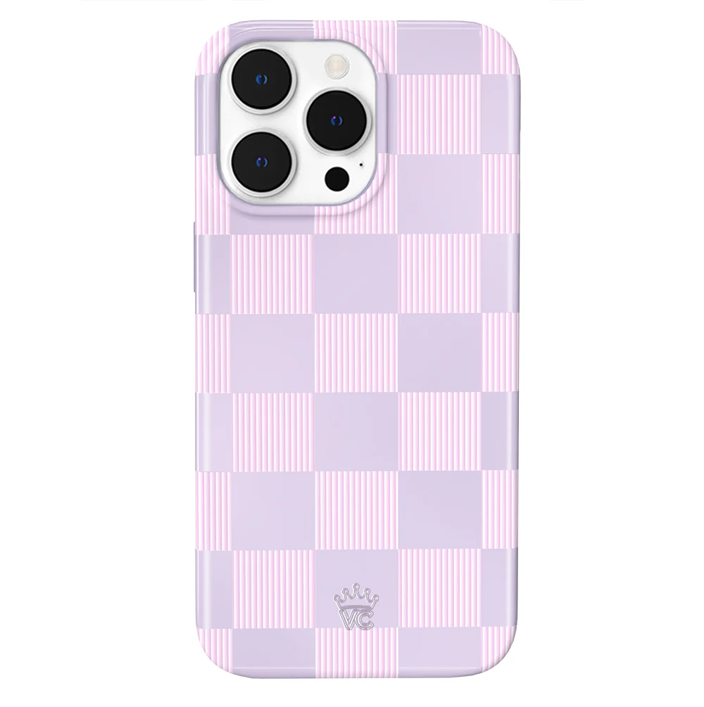 Lilac Vibe Checkered iPhone Case - Image 26