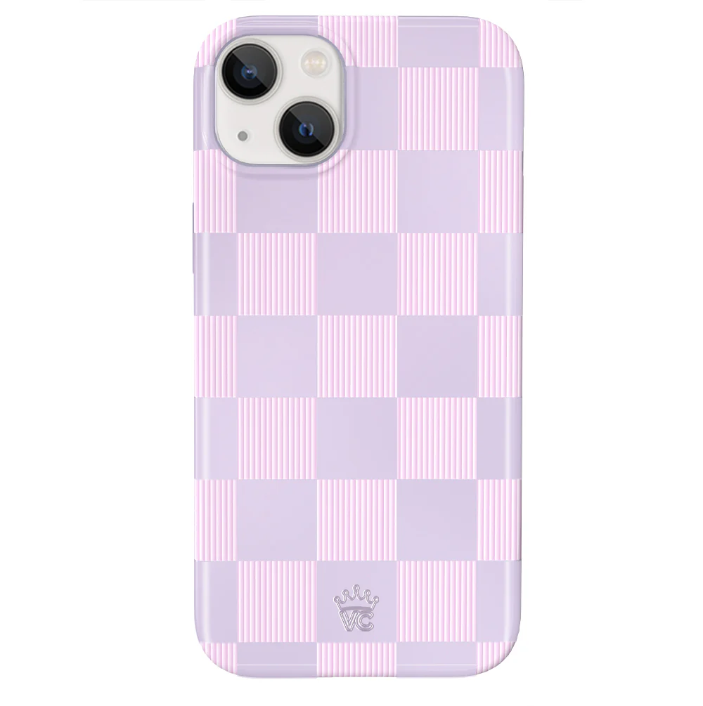 Lilac Vibe Checkered iPhone Case - Image 56