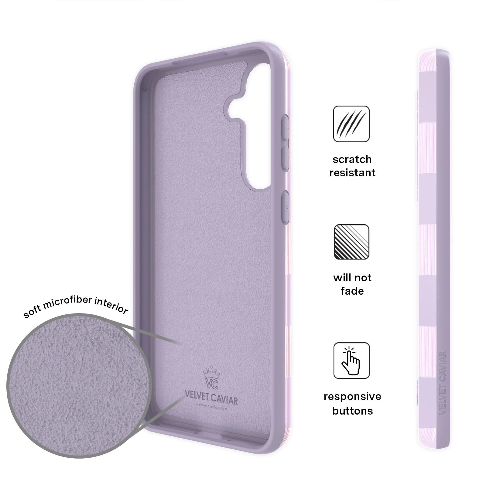 Lilac Vibe Checkered Samsung Case - Image 10