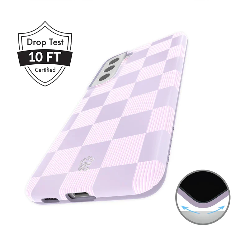 Lilac Vibe Checkered Samsung Case - Image 34