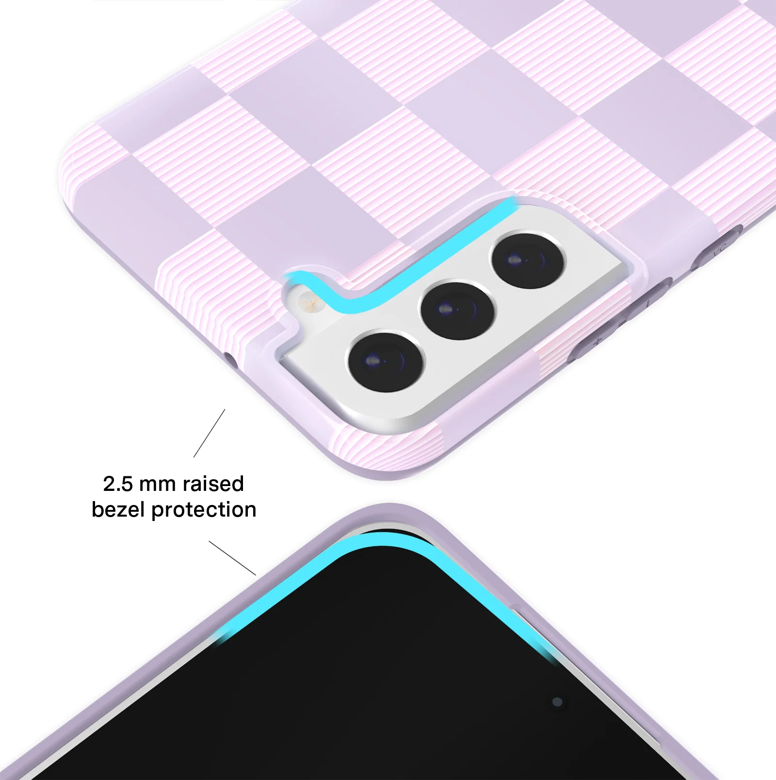 Lilac Vibe Checkered Samsung Case - Image 39