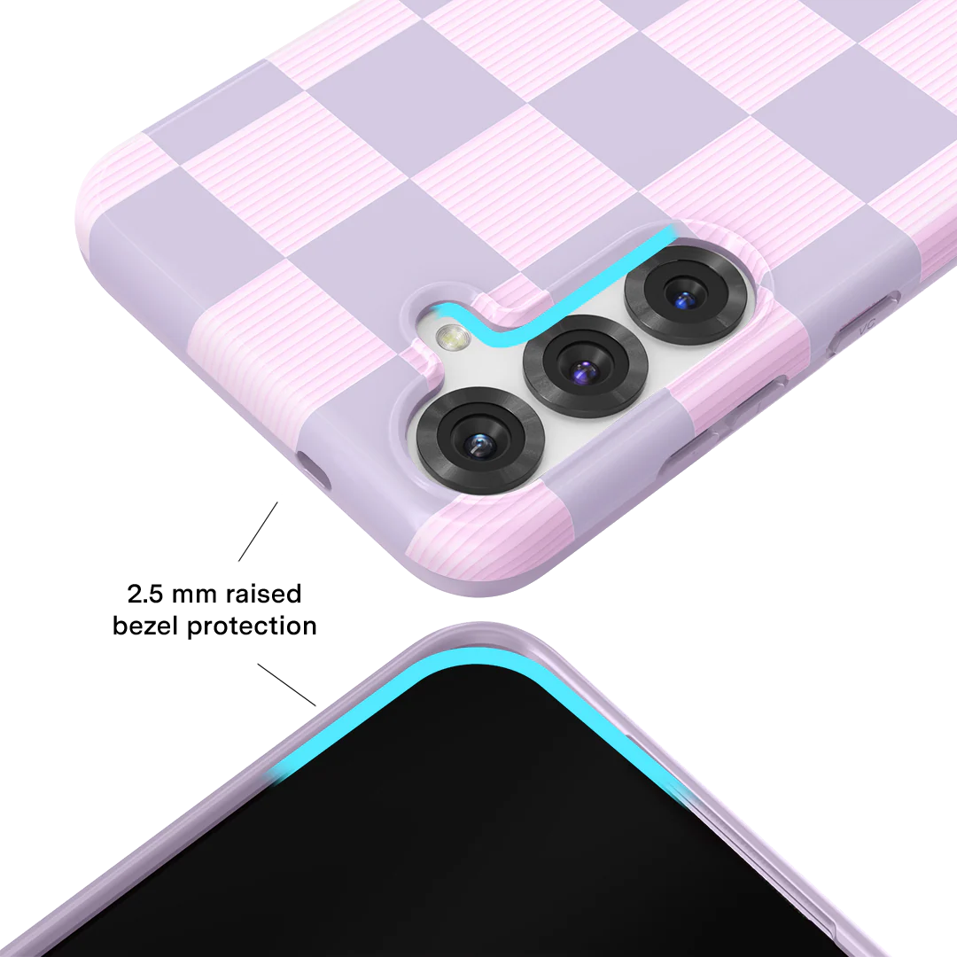 Lilac Vibe Checkered Samsung Case - Image 54