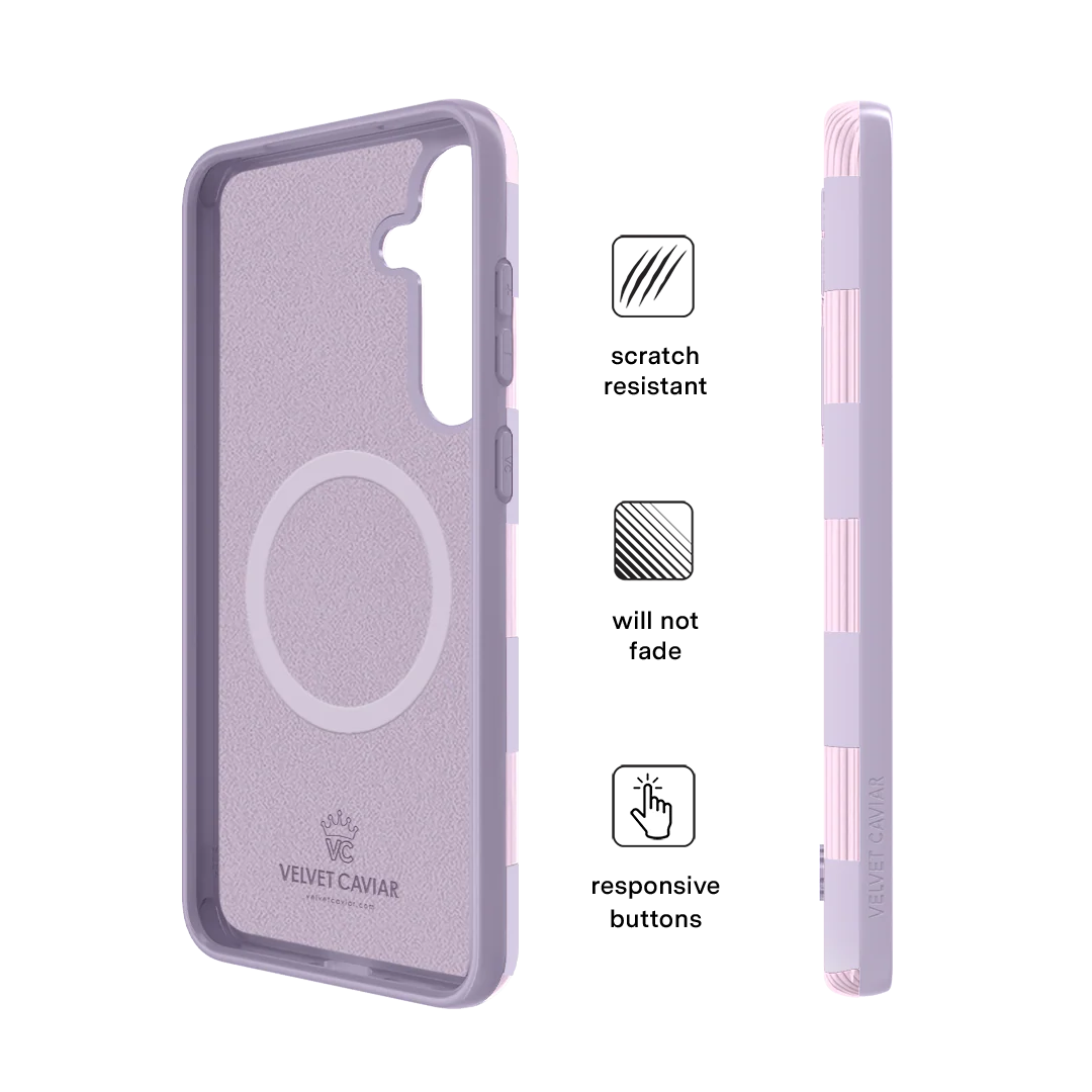 Lilac Vibe Checkered Samsung Case - Image 60