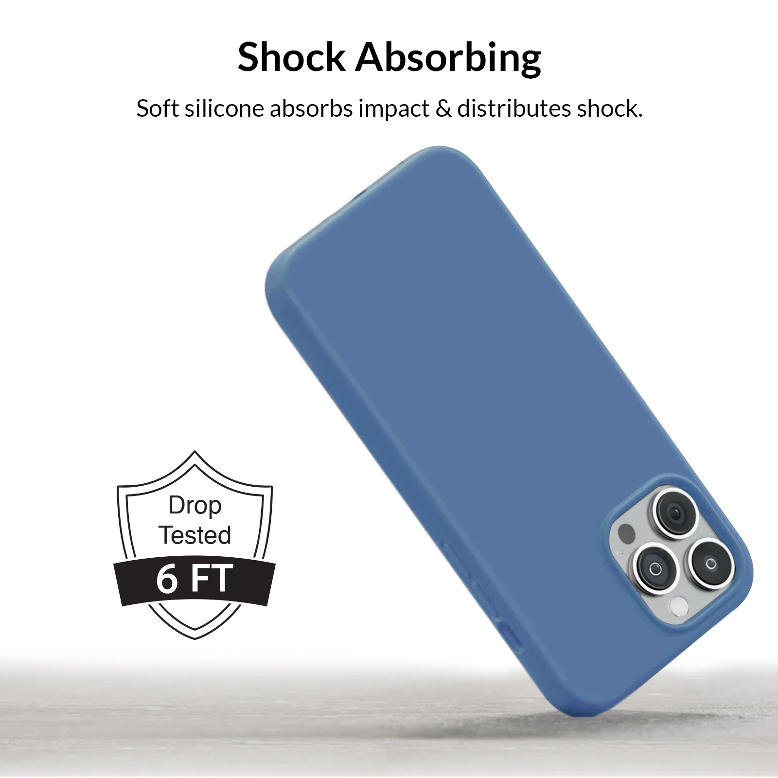 Linen Blue Silicone iPhone Case - Image 20