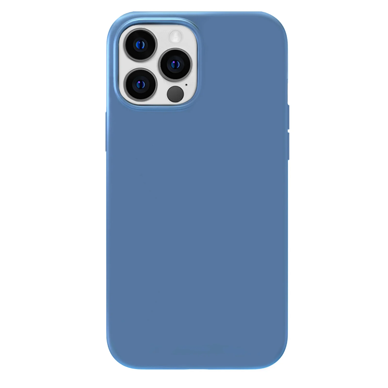 Linen Blue Silicone iPhone Case - Image 22