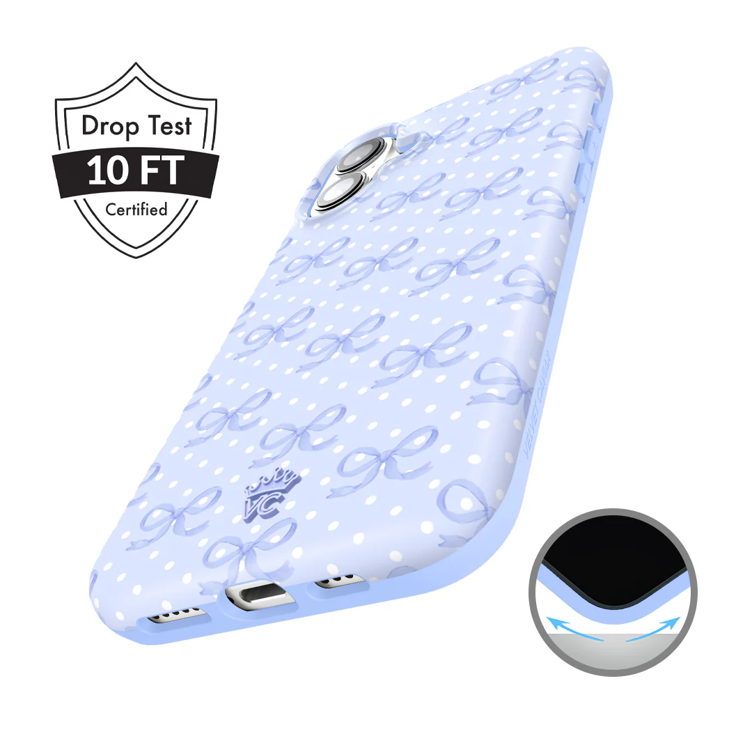 Lovely Blue Bows iPhone Case - Image 19