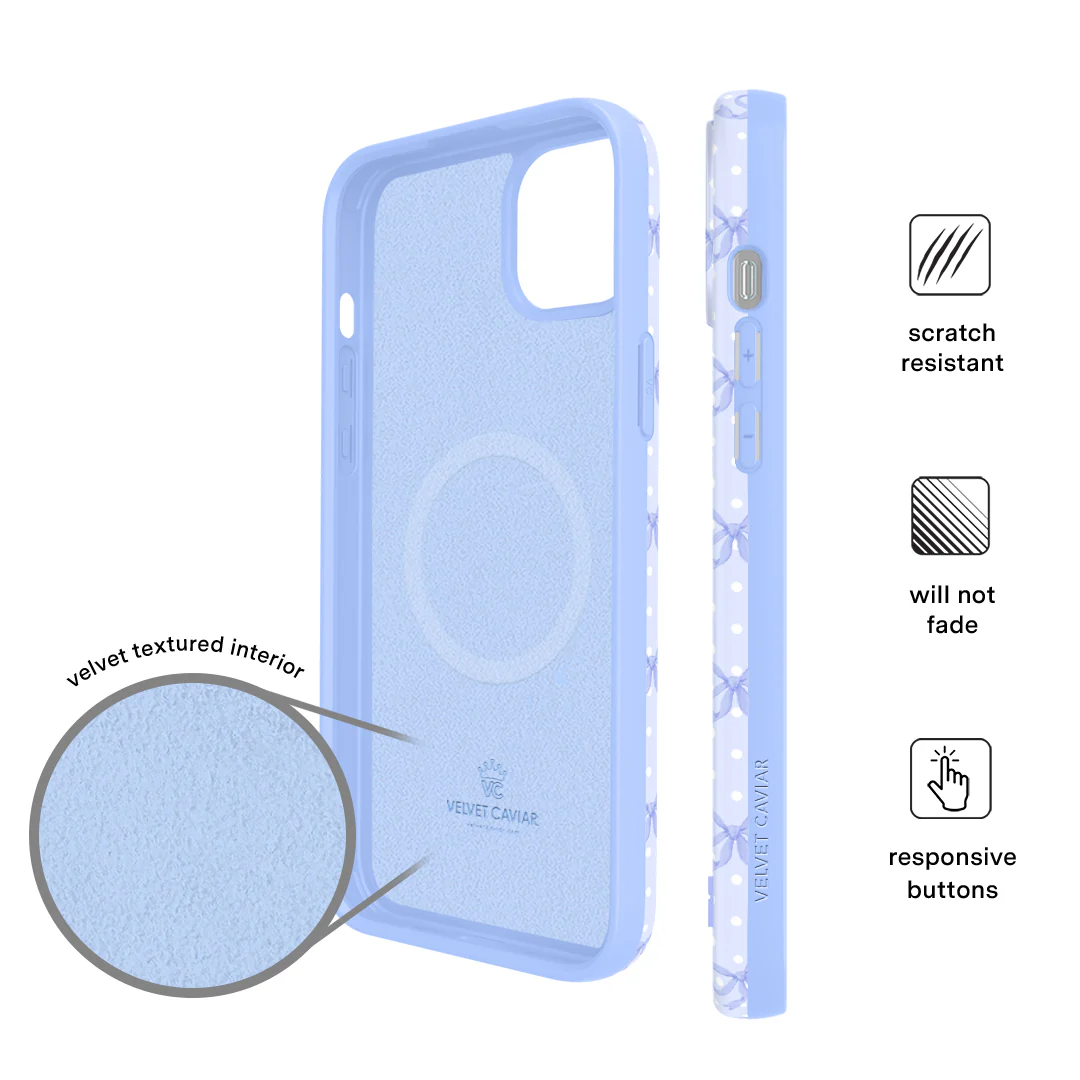 Lovely Blue Bows iPhone Case - Image 25