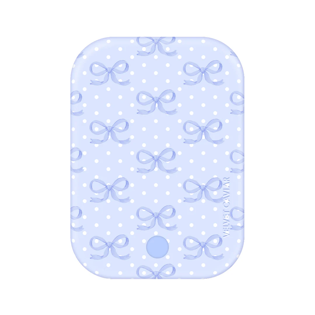 Lovely Blue Bows MagSafe Battery Power Pack