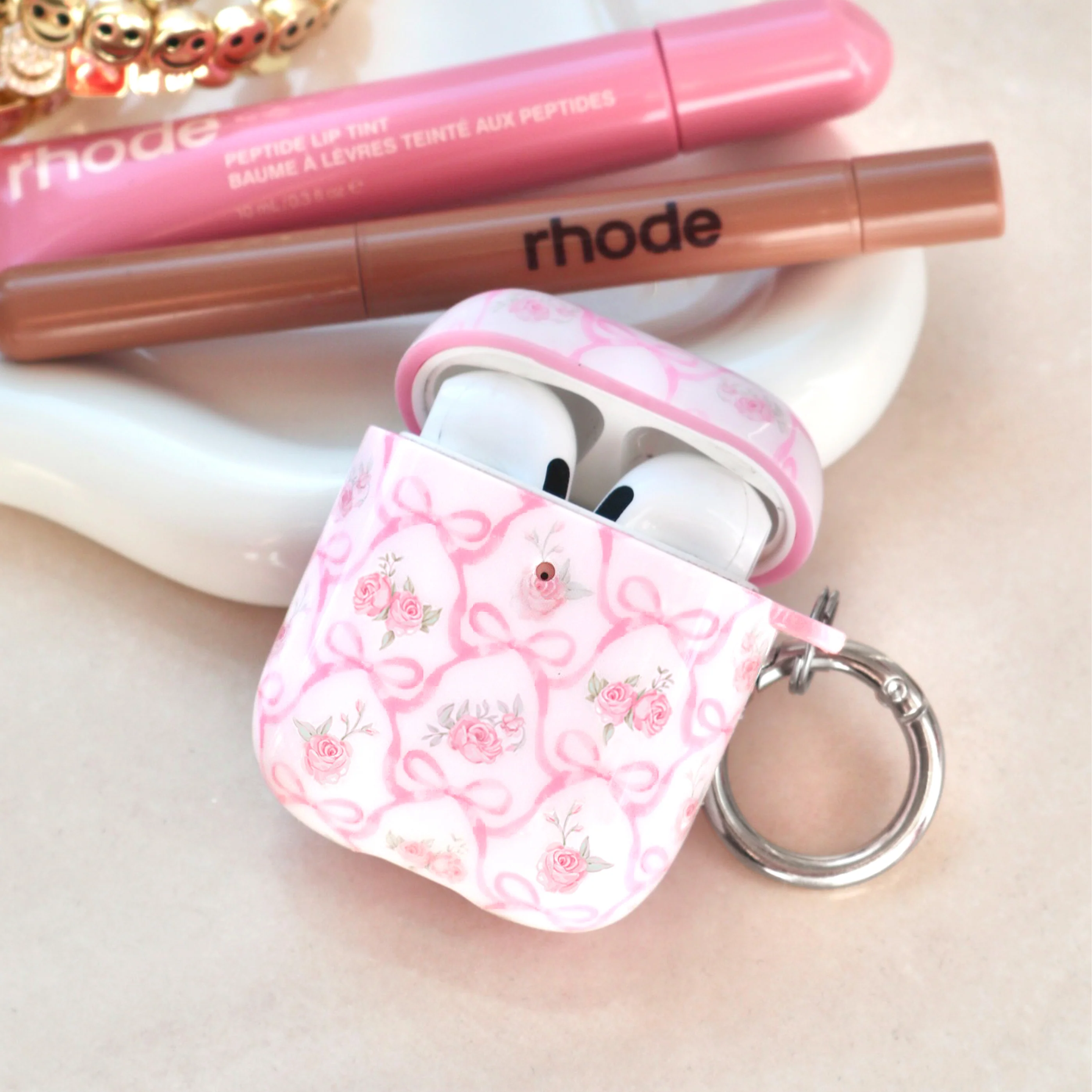 Lovely Pink Bows AirPod Case - Image 7