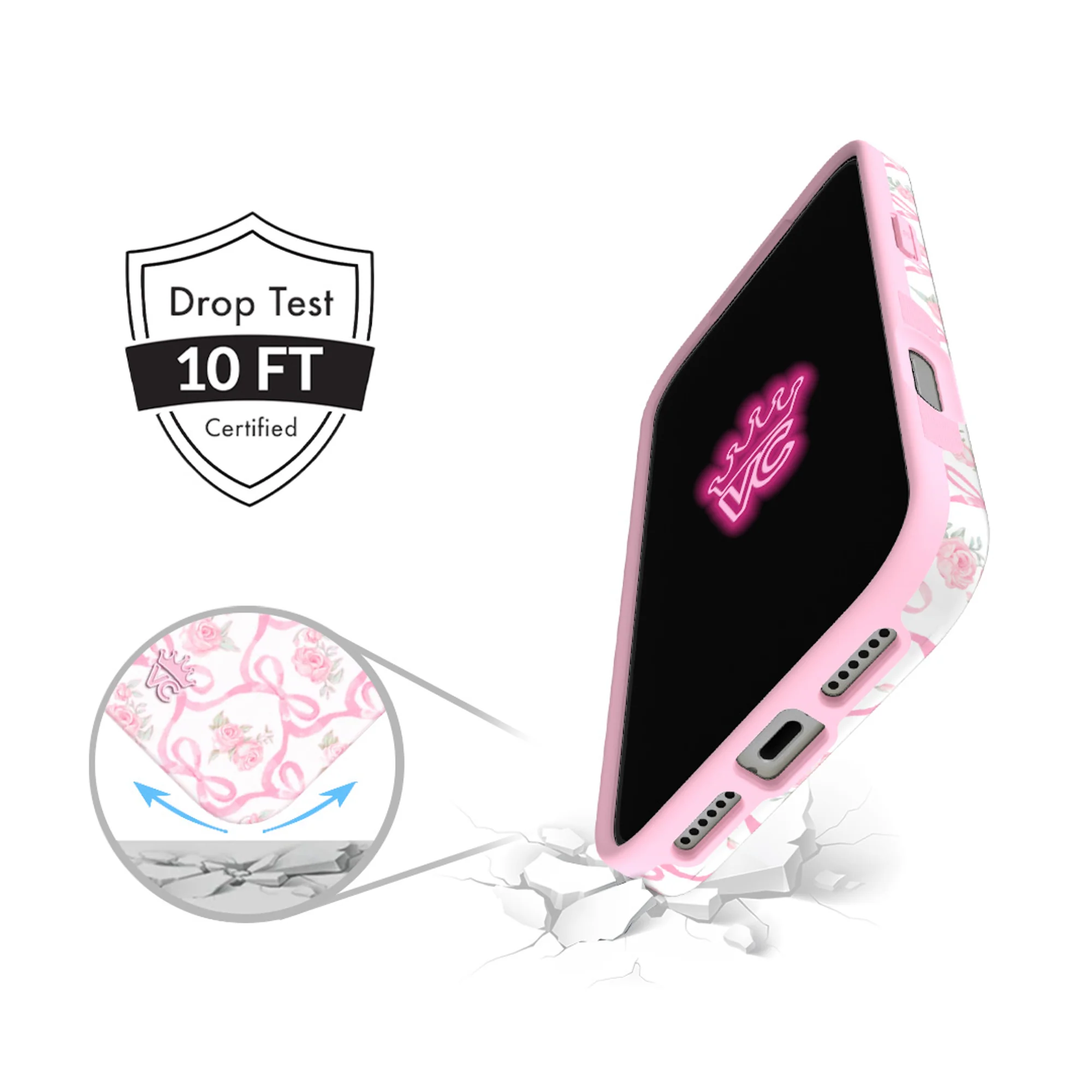 Lovely Pink Bows iPhone Case - Image 92