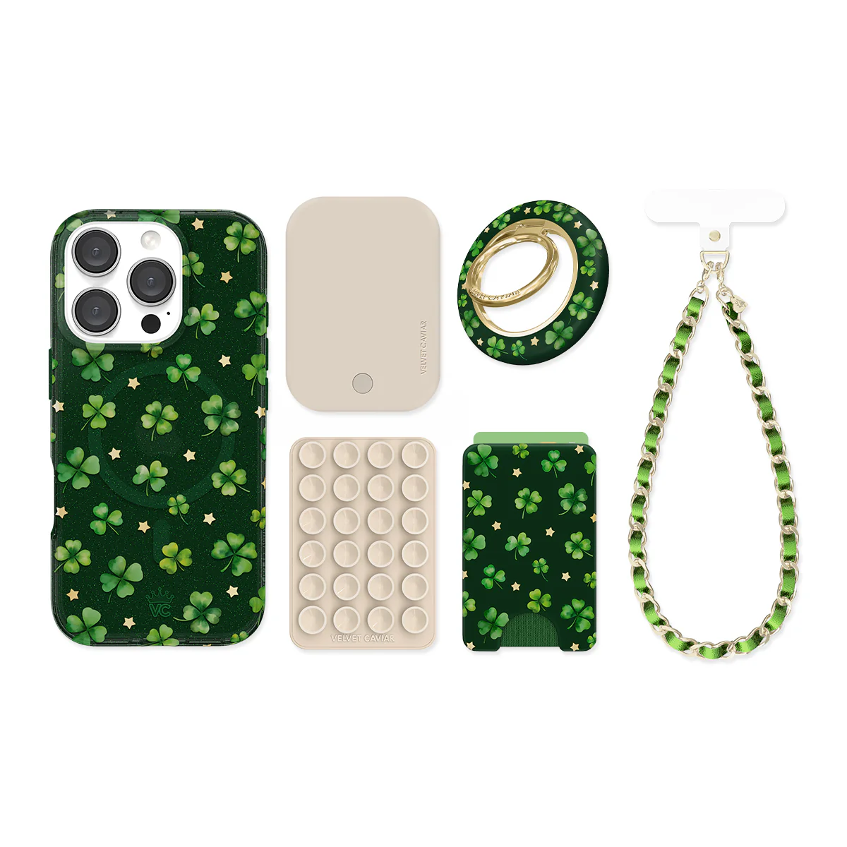 Lucky Clover Glitter iPhone Bundle Set - Image 71