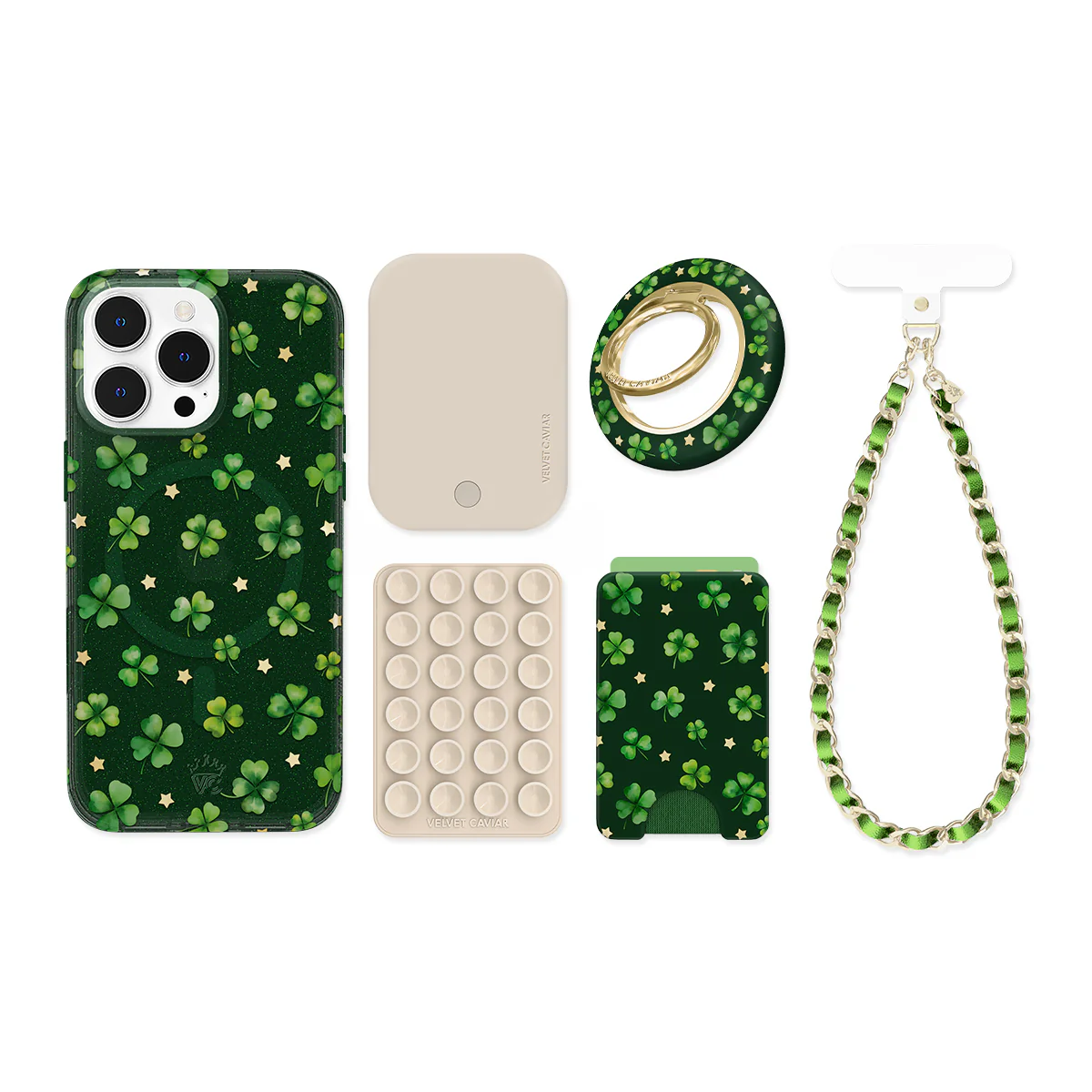 Lucky Clover Glitter iPhone Bundle Set - Image 8