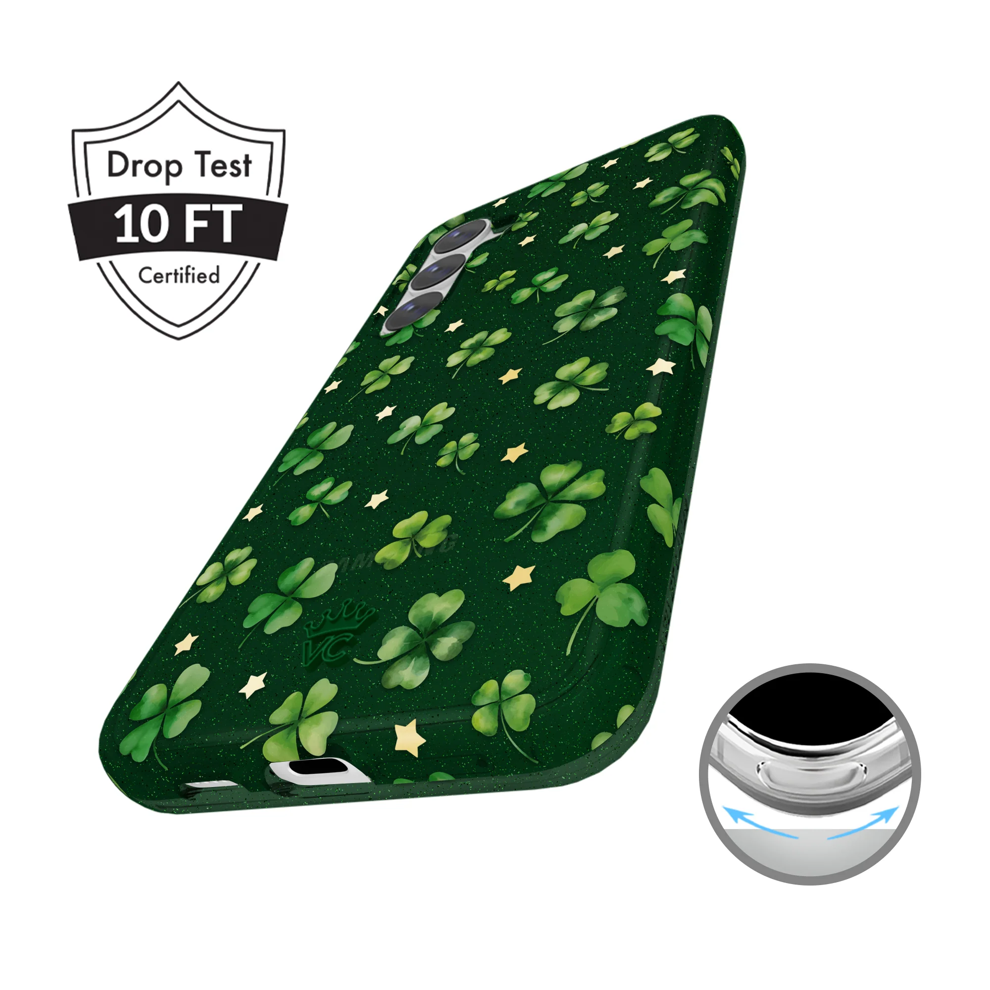 Lucky Clover Glitter Samsung Case - Image 22