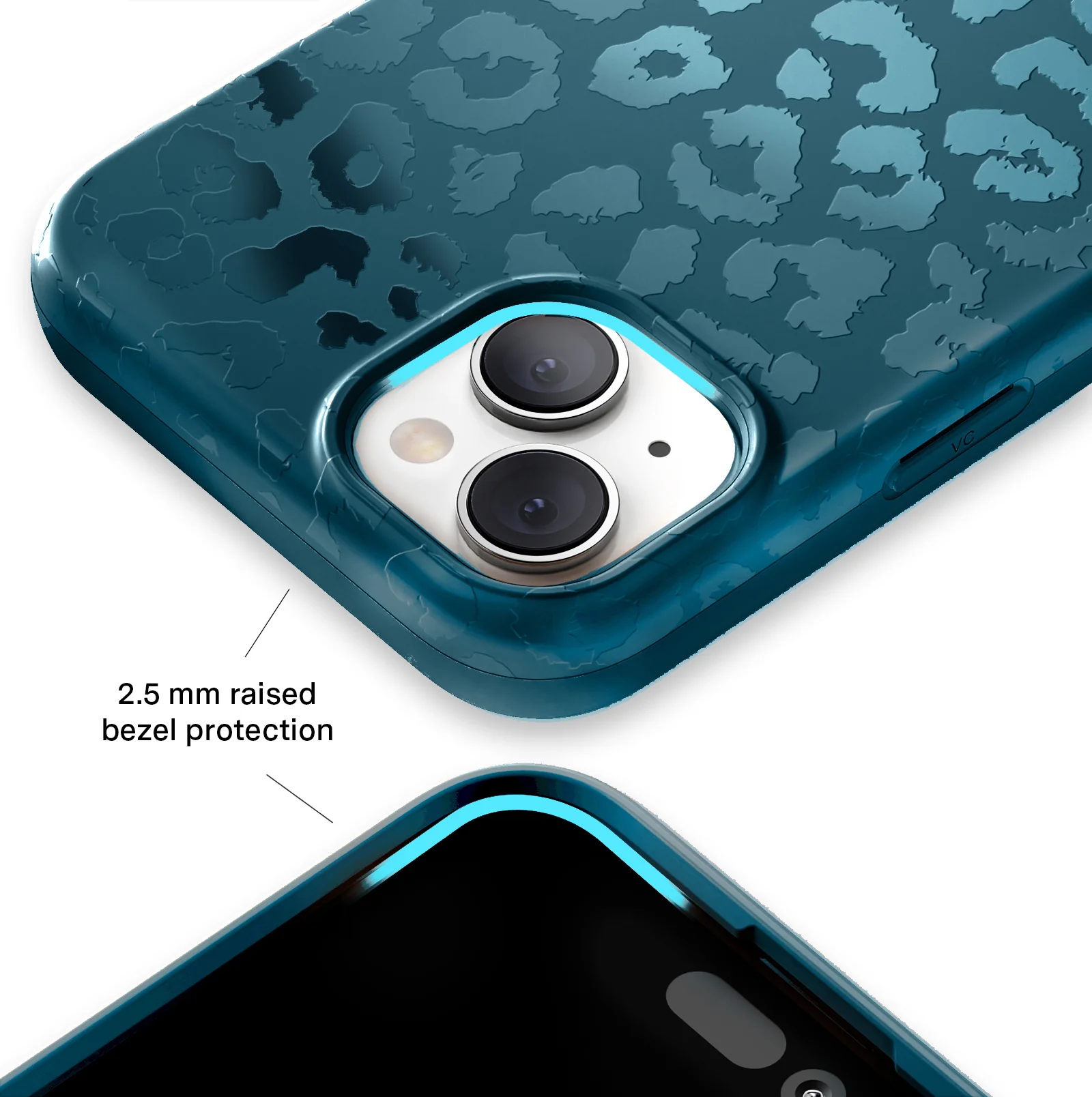 Metallic Navy Leopard iPhone Case - Image 22