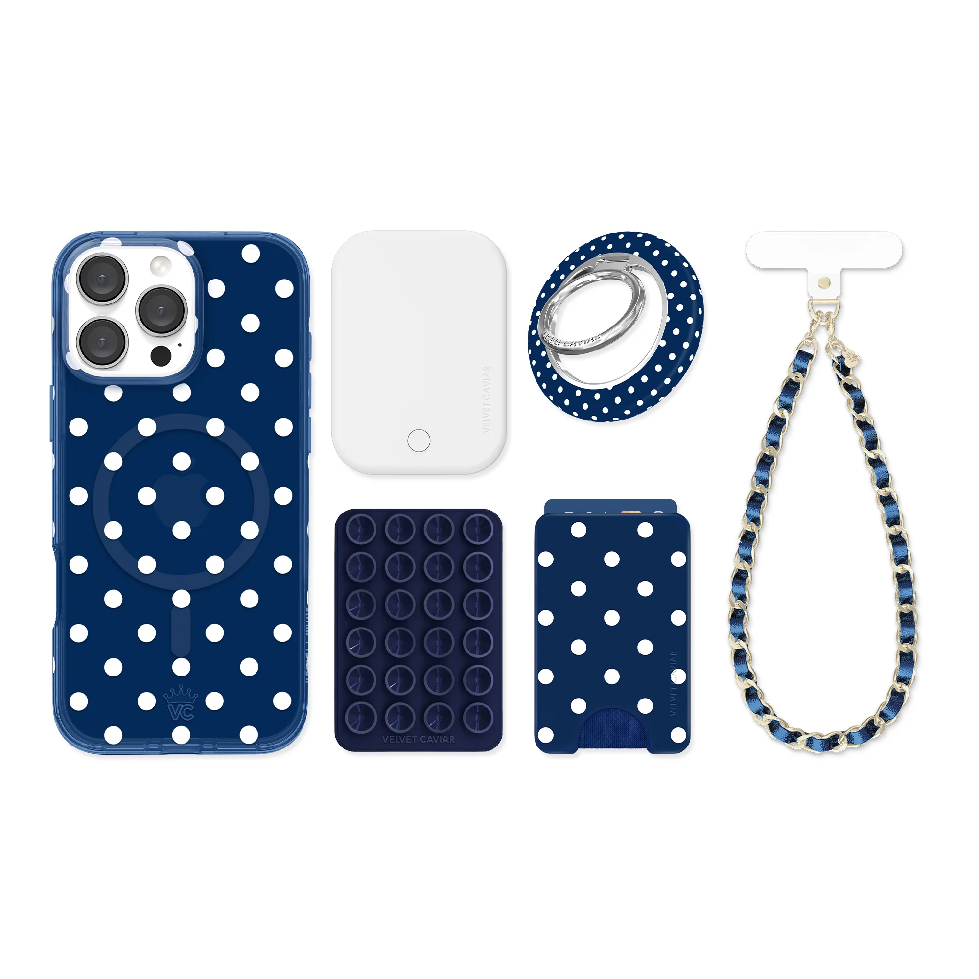 Midnight Polka Dot iPhone Bundle Set - Image 64