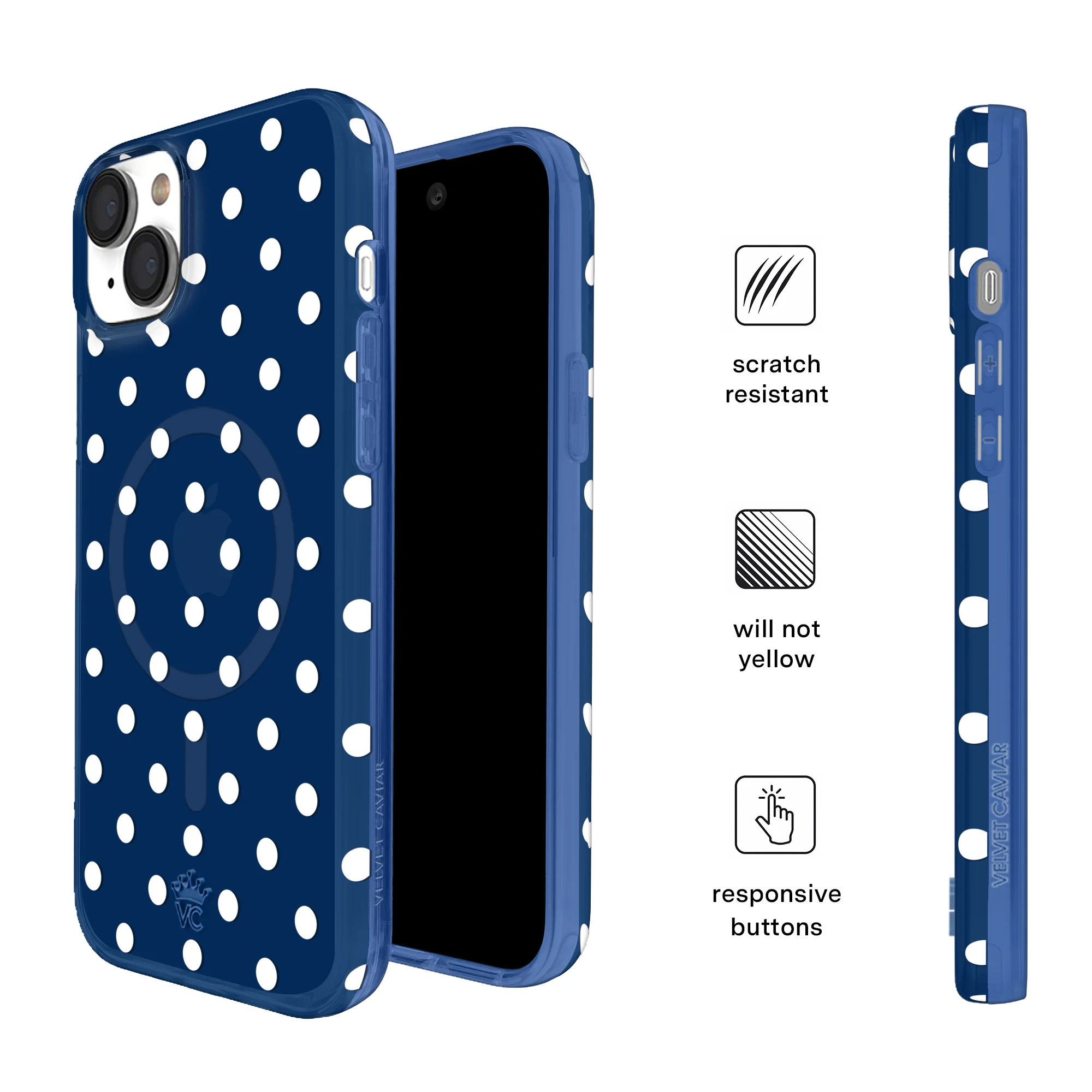 Midnight Polka Dot iPhone Case - Image 25