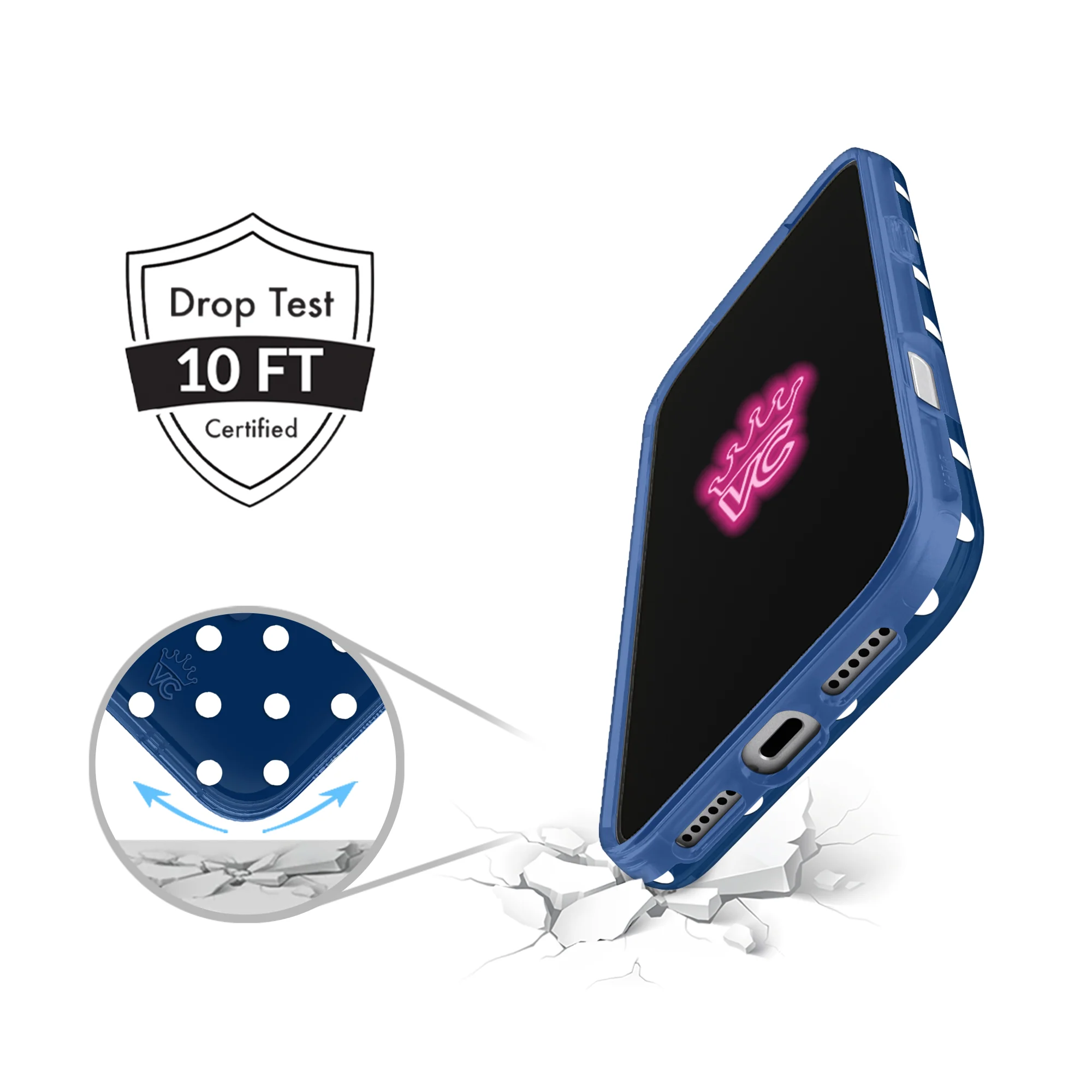 Midnight Polka Dot iPhone Case - Image 72