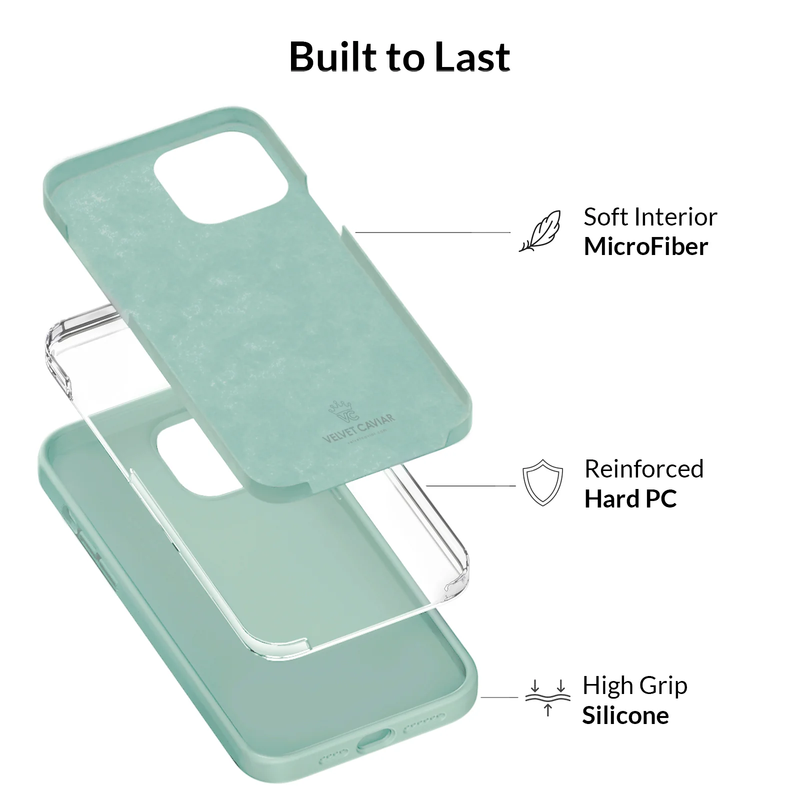 Mint Silicone iPhone Case - Image 74