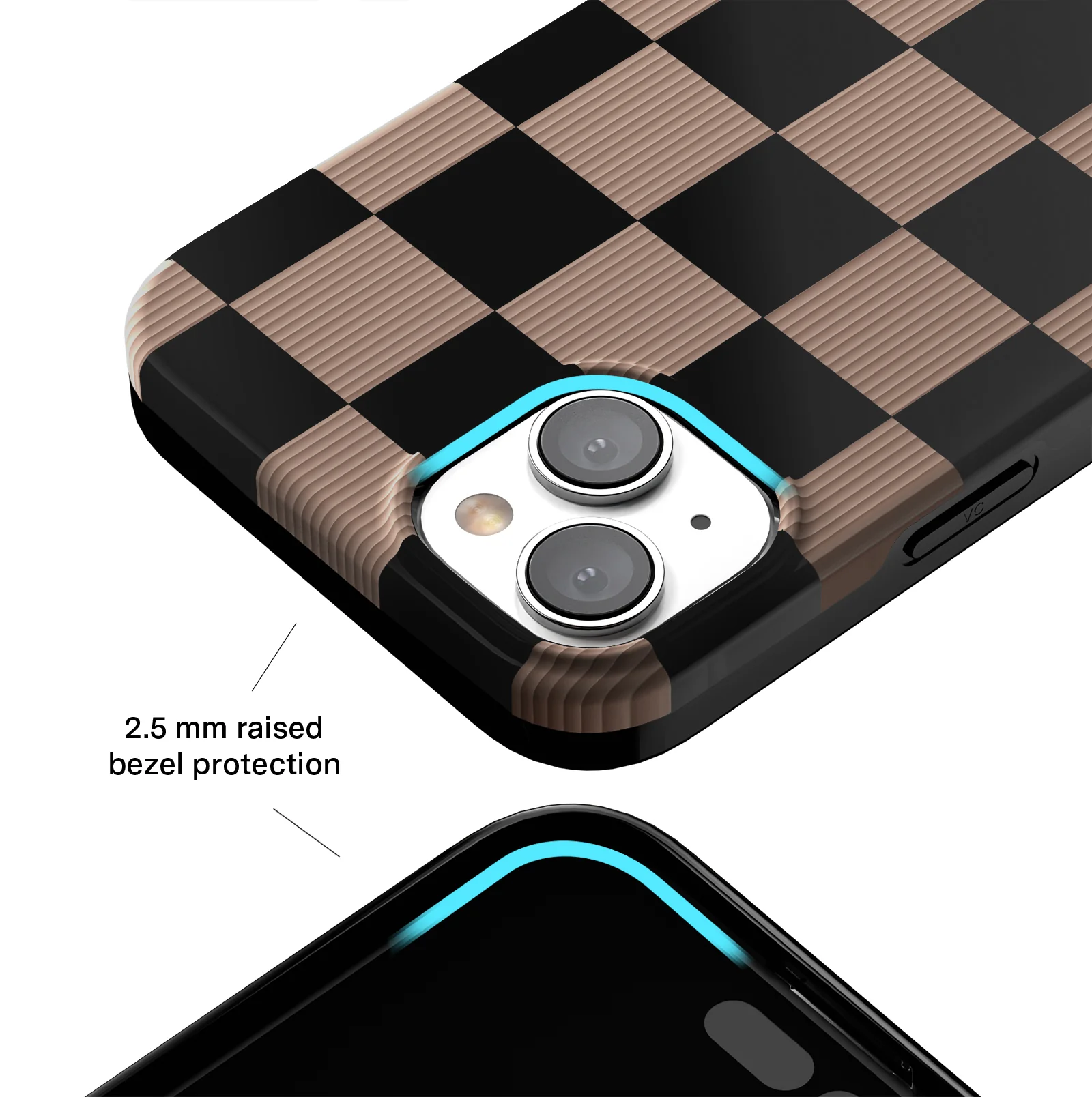 Mocha Vibe Checkered iPhone Case - Image 22