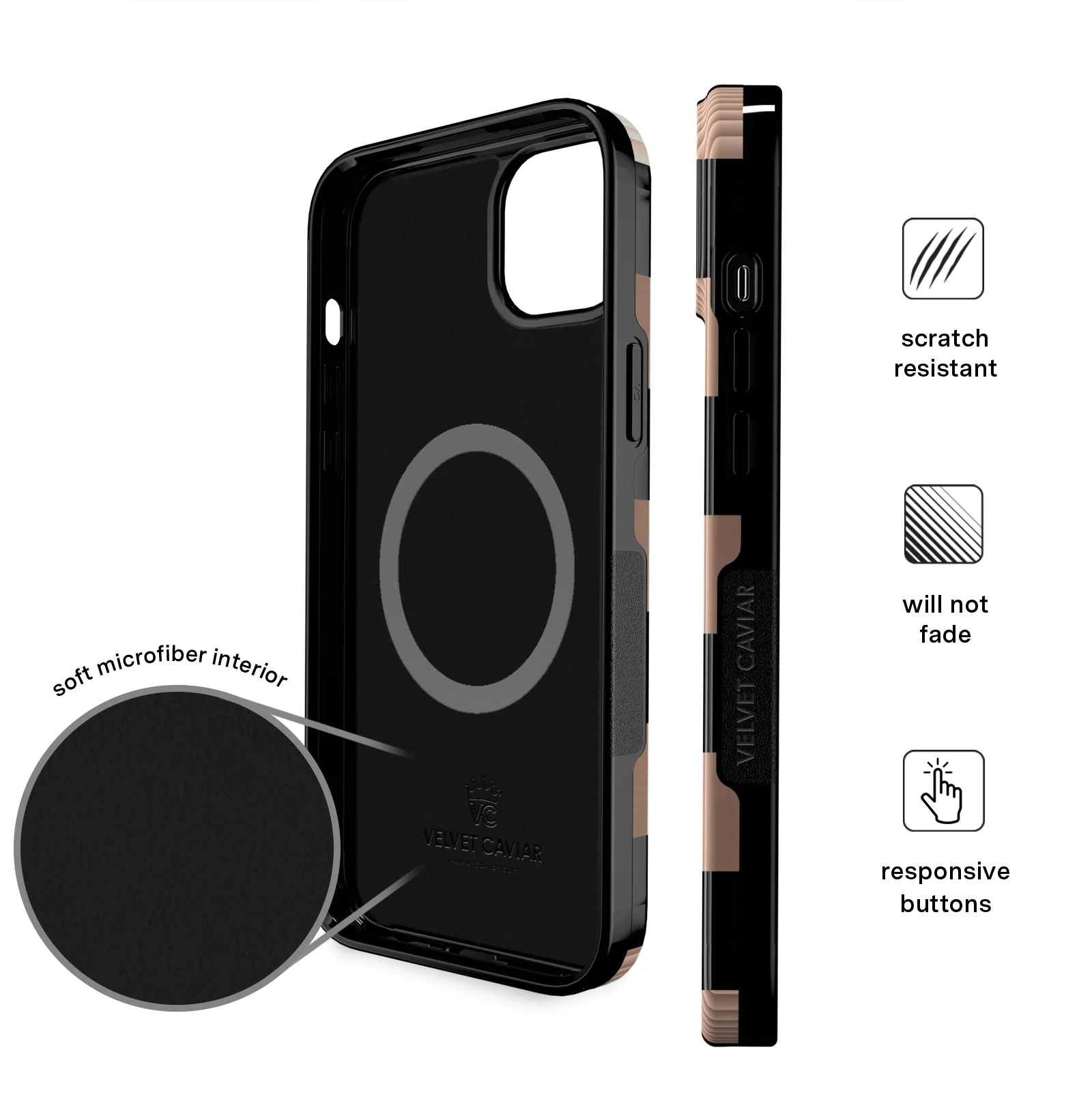 Mocha Vibe Checkered iPhone Case - Image 25