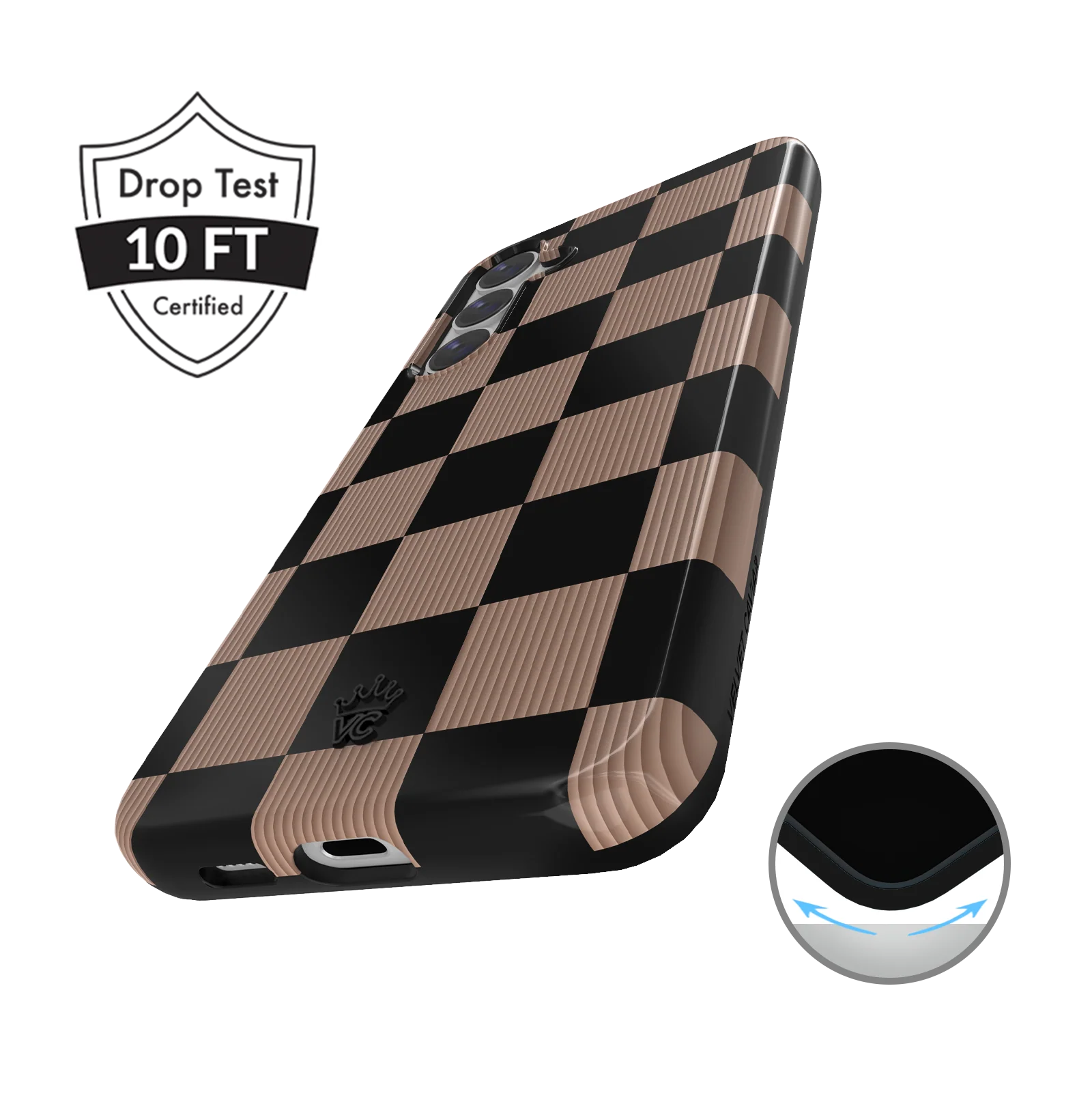 Mocha Vibe Checkered Samsung Case - Image 10