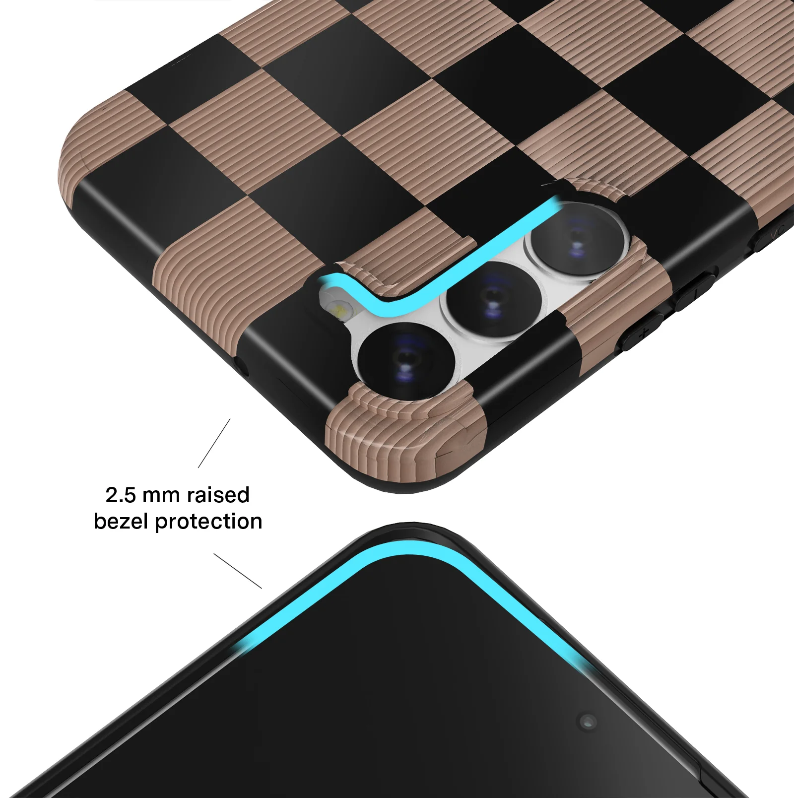 Mocha Vibe Checkered Samsung Case - Image 22