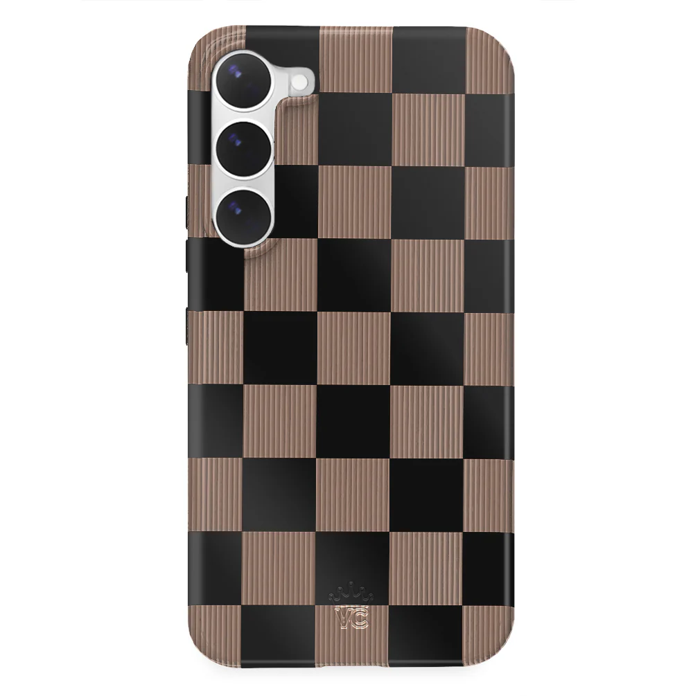 Mocha Vibe Checkered Samsung Case - Image 26