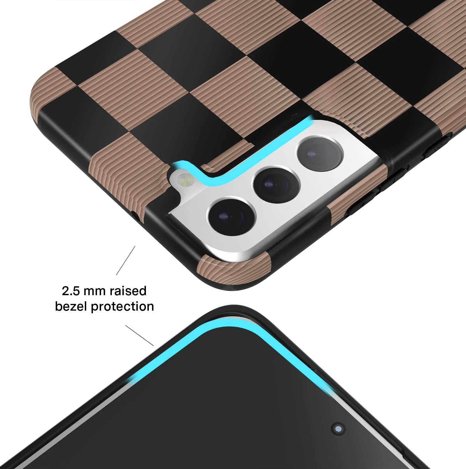 Mocha Vibe Checkered Samsung Case - Image 41