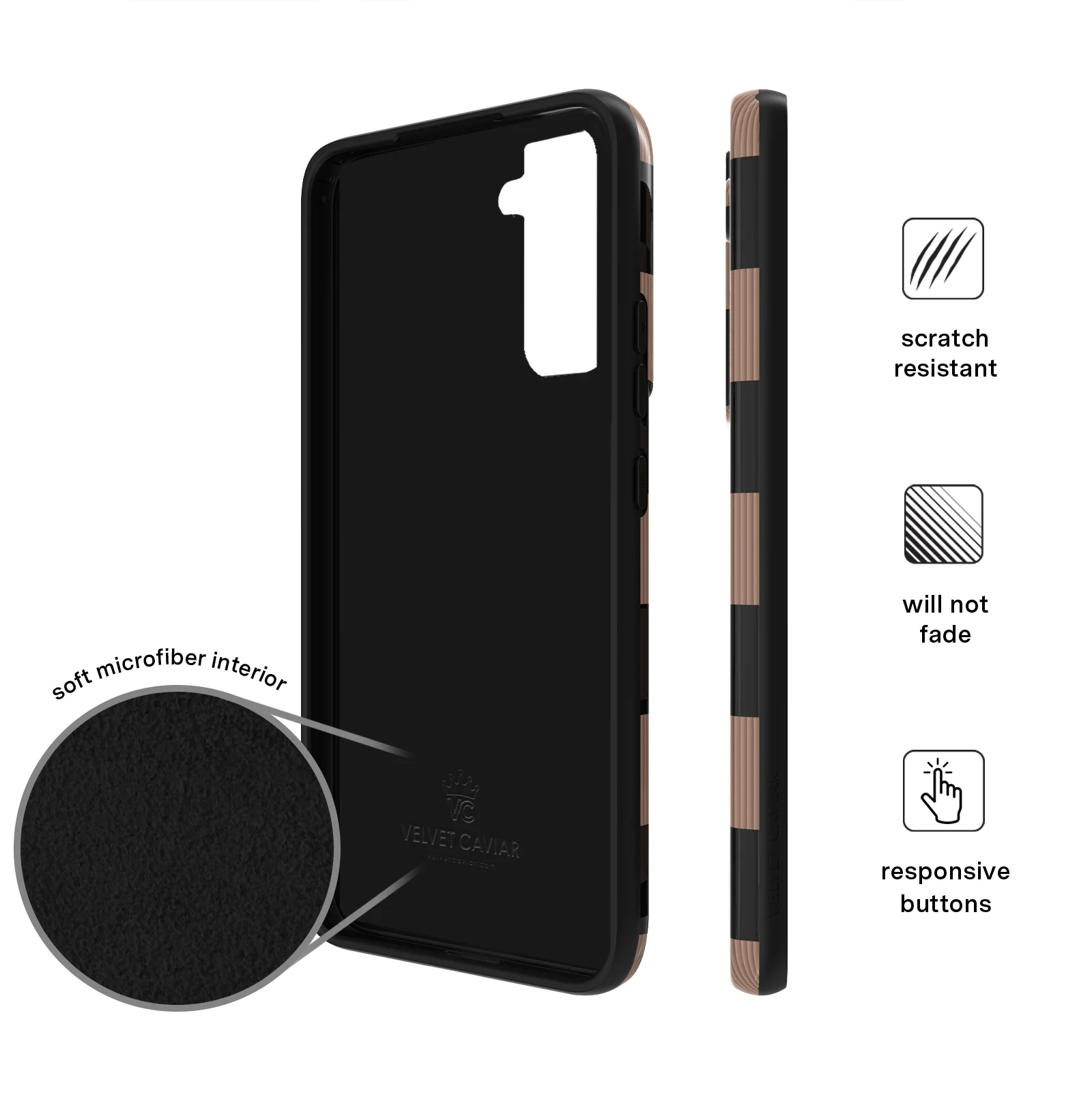 Mocha Vibe Checkered Samsung Case - Image 43