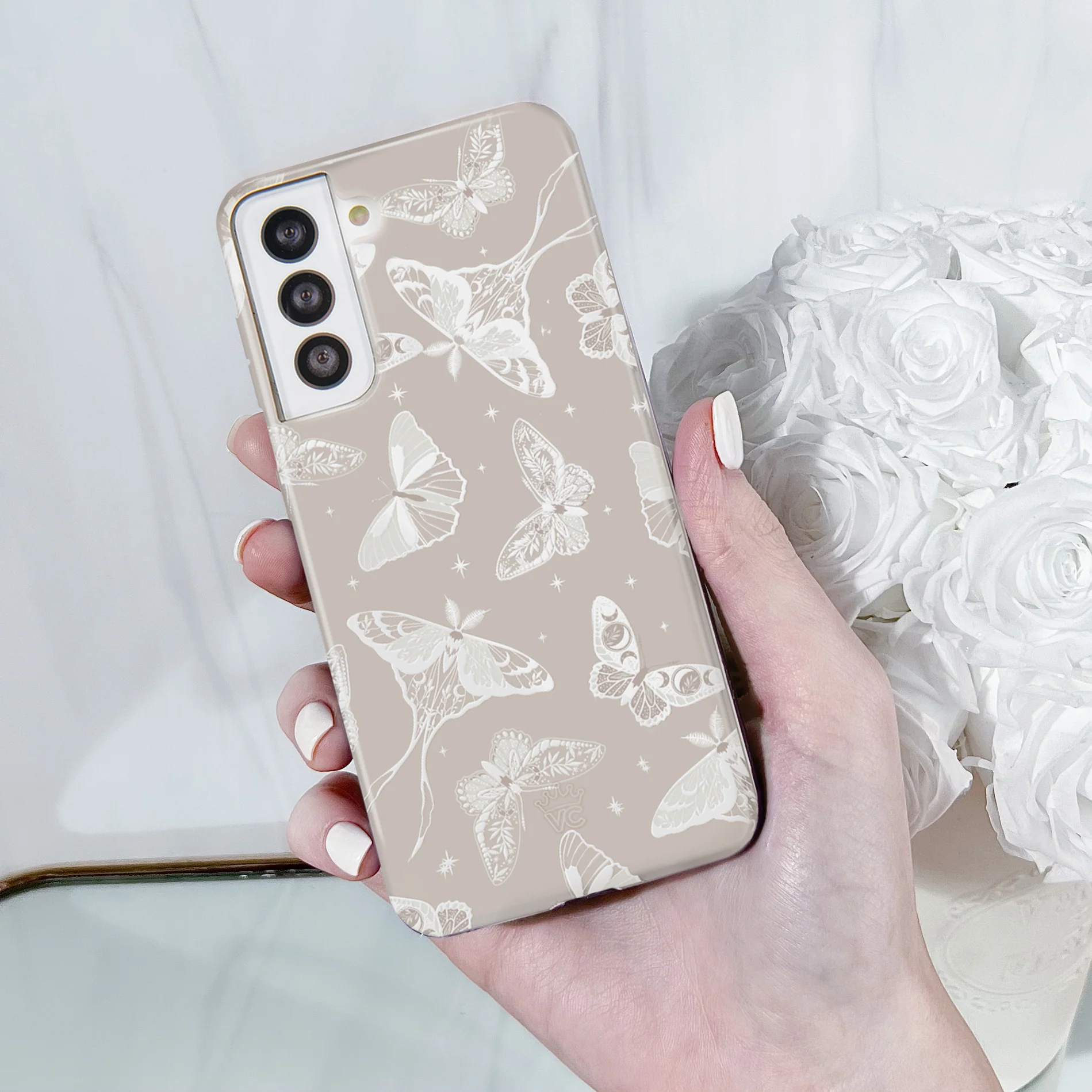 Moonlight Moths Samsung Case - Image 8