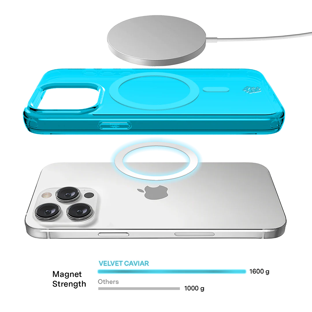 Neon Blue Clear iPhone Case - Image 139