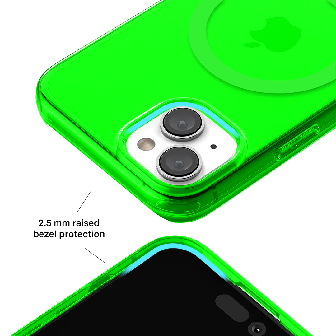 Neon Green Clear iPhone Case - Image 121
