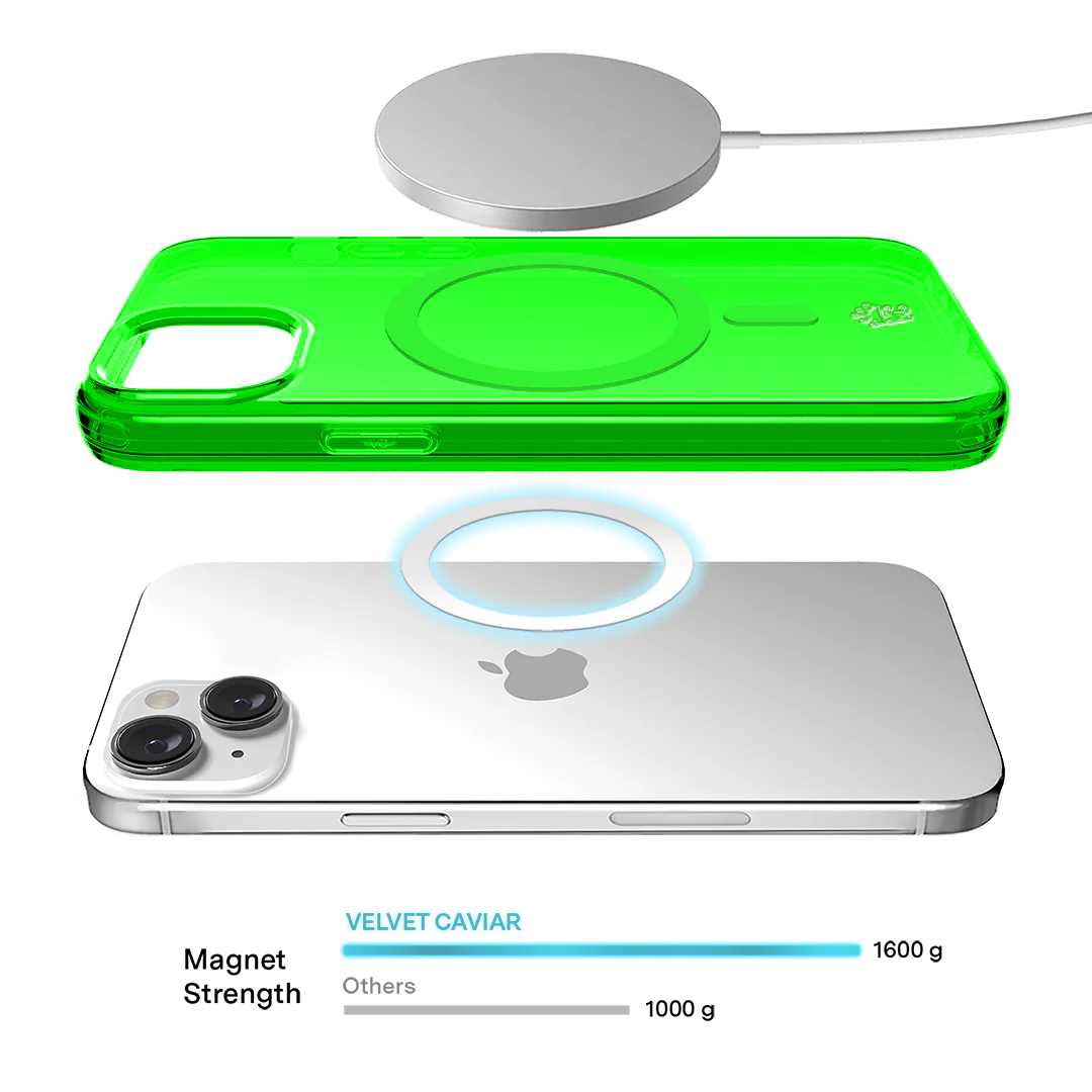 Neon Green Clear iPhone Case - Image 122