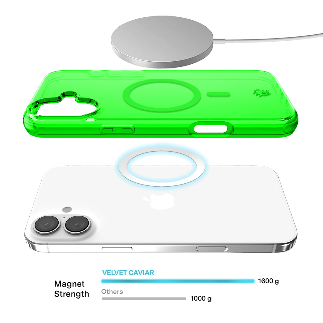 Neon Green Clear iPhone Case - Image 158