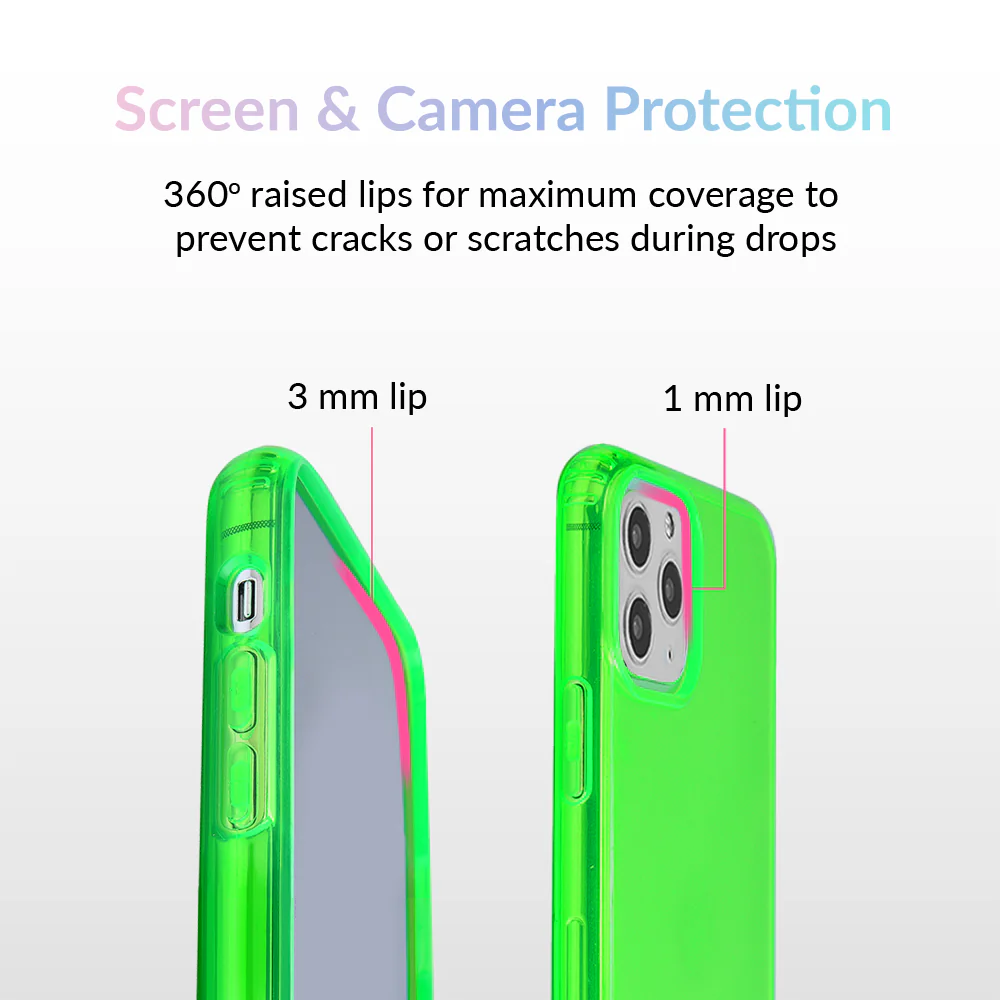 Neon Green Clear iPhone Case - Image 33