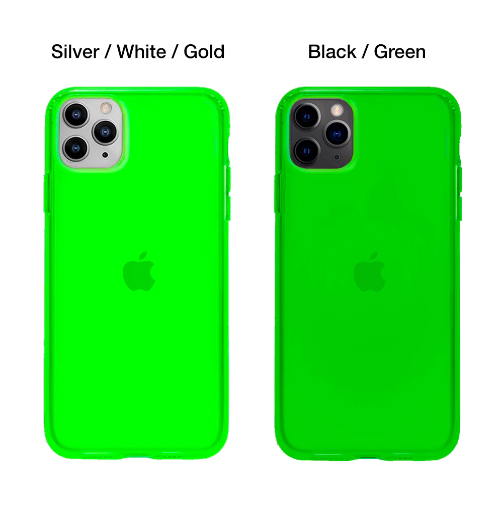 Neon Green Clear iPhone Case - Image 8