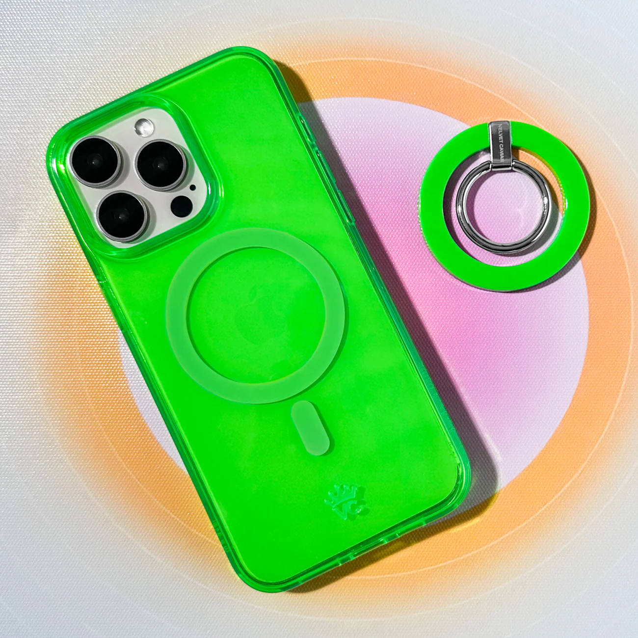 Neon Green Clear iPhone Case - Image 90