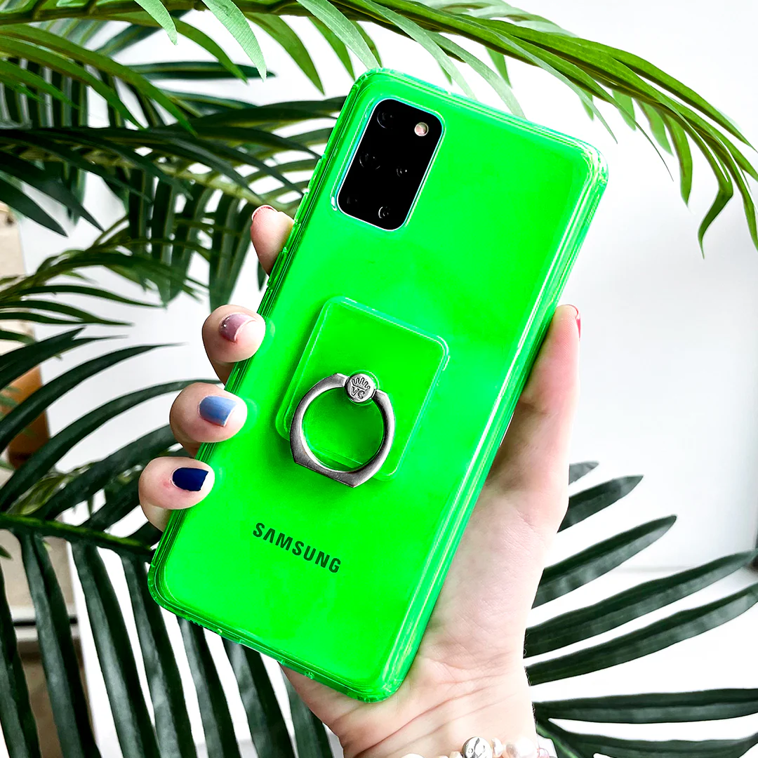 Neon Green Clear Samsung Case - Image 25