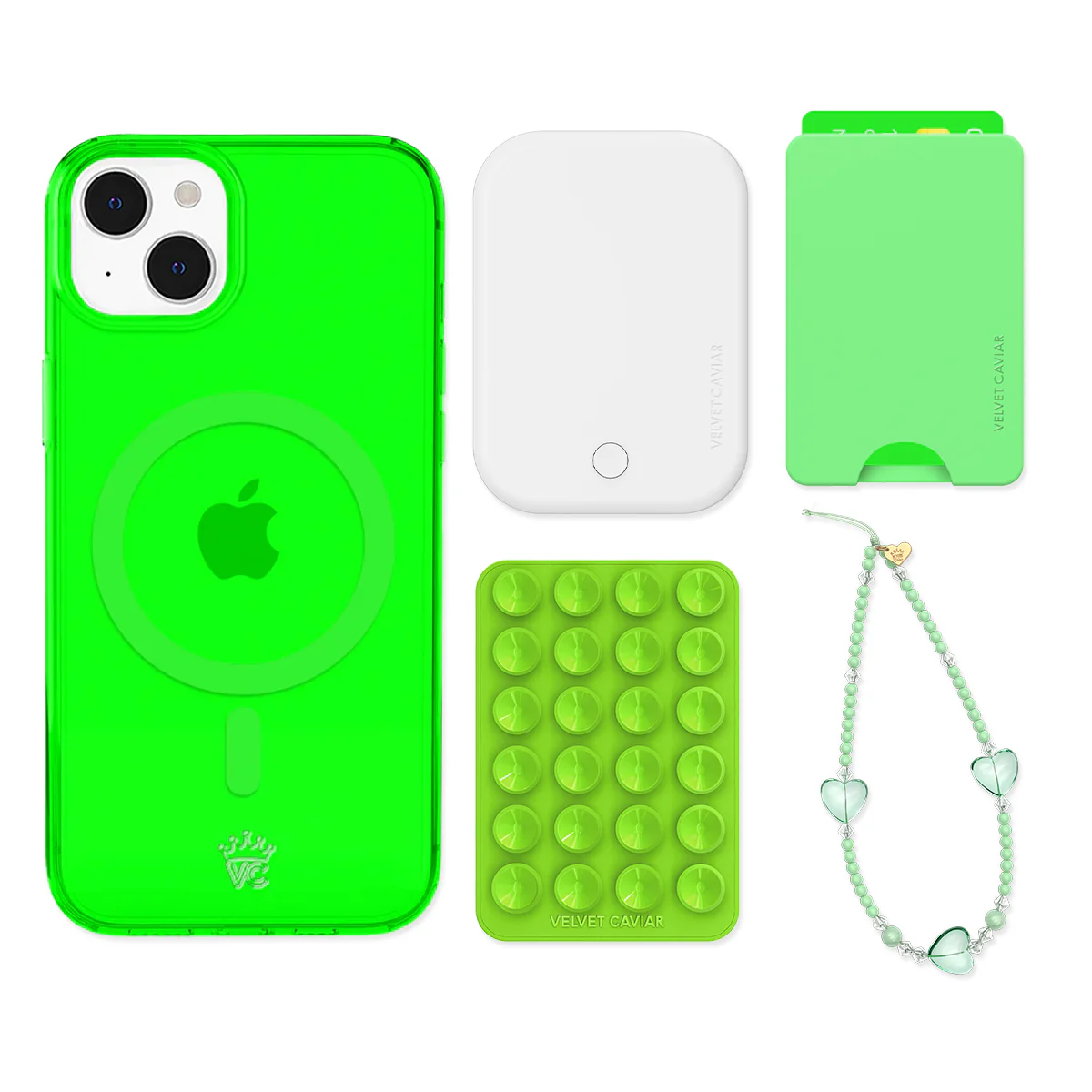 Neon Green iPhone Bundle Set - Wallet - Image 15