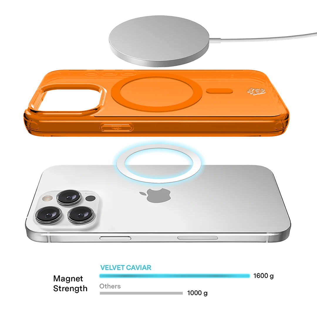 Neon Orange Clear iPhone Case - Image 121