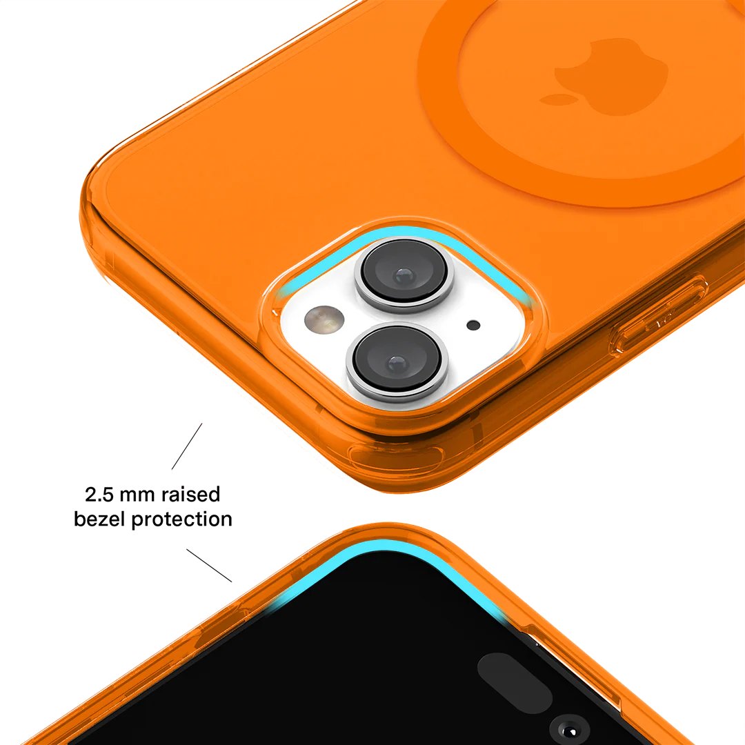 Neon Orange Clear iPhone Case - Image 132