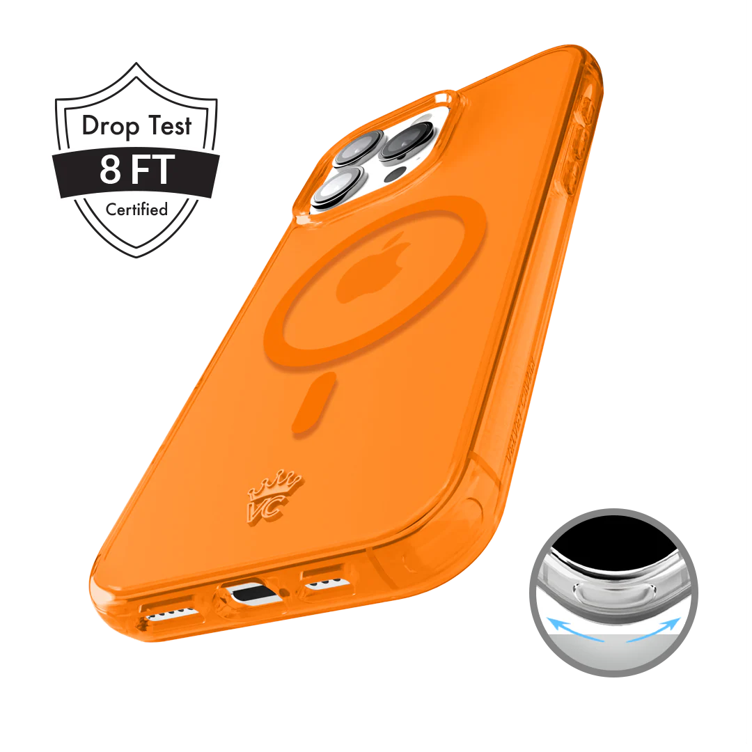 Neon Orange Clear iPhone Case - Image 158