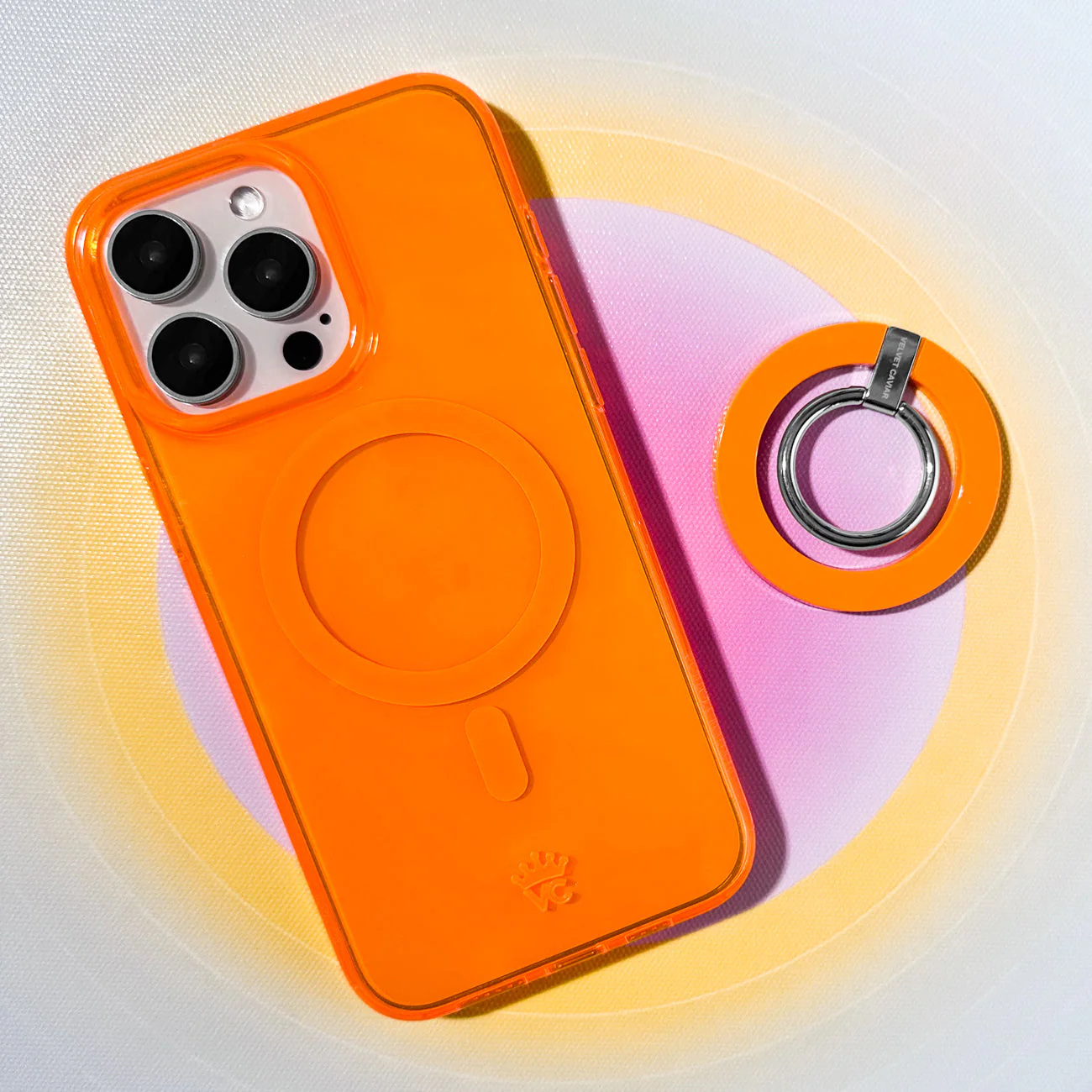 Neon Orange Clear iPhone Case - Image 167