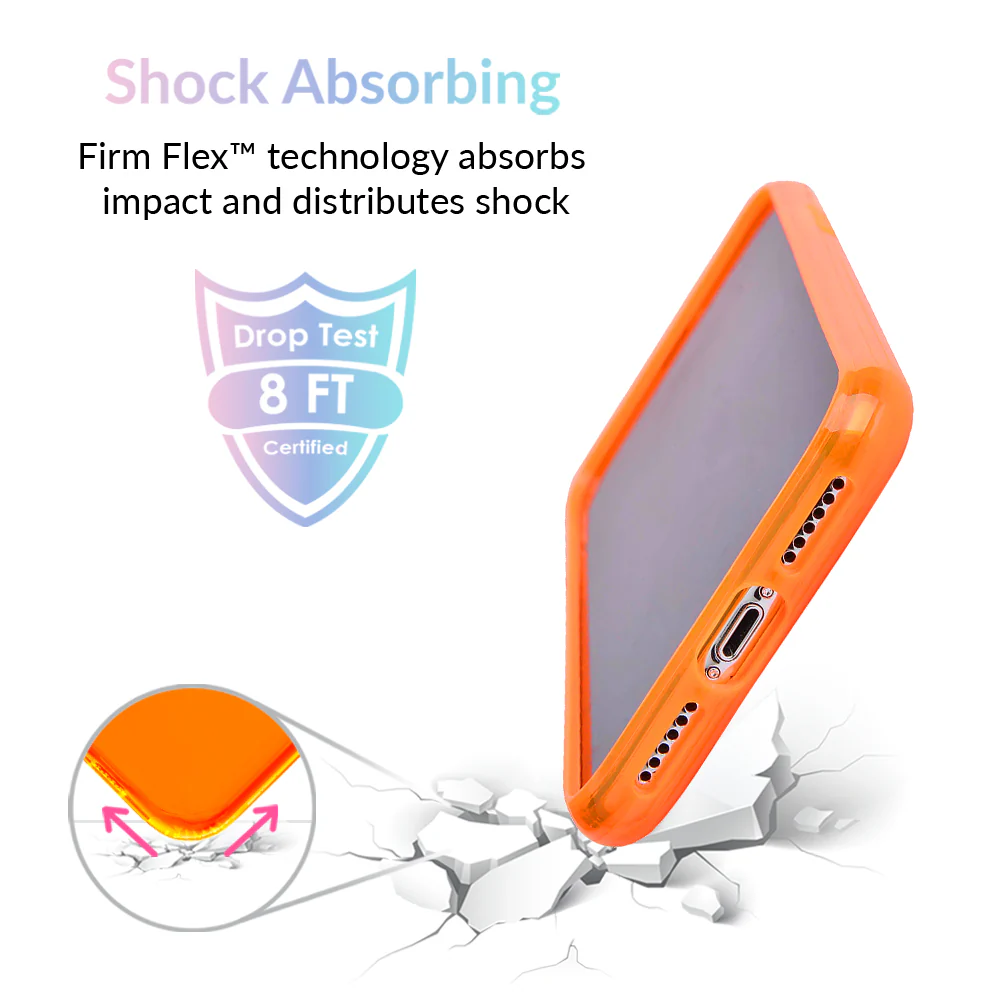 Neon Orange Clear iPhone Case - Image 25
