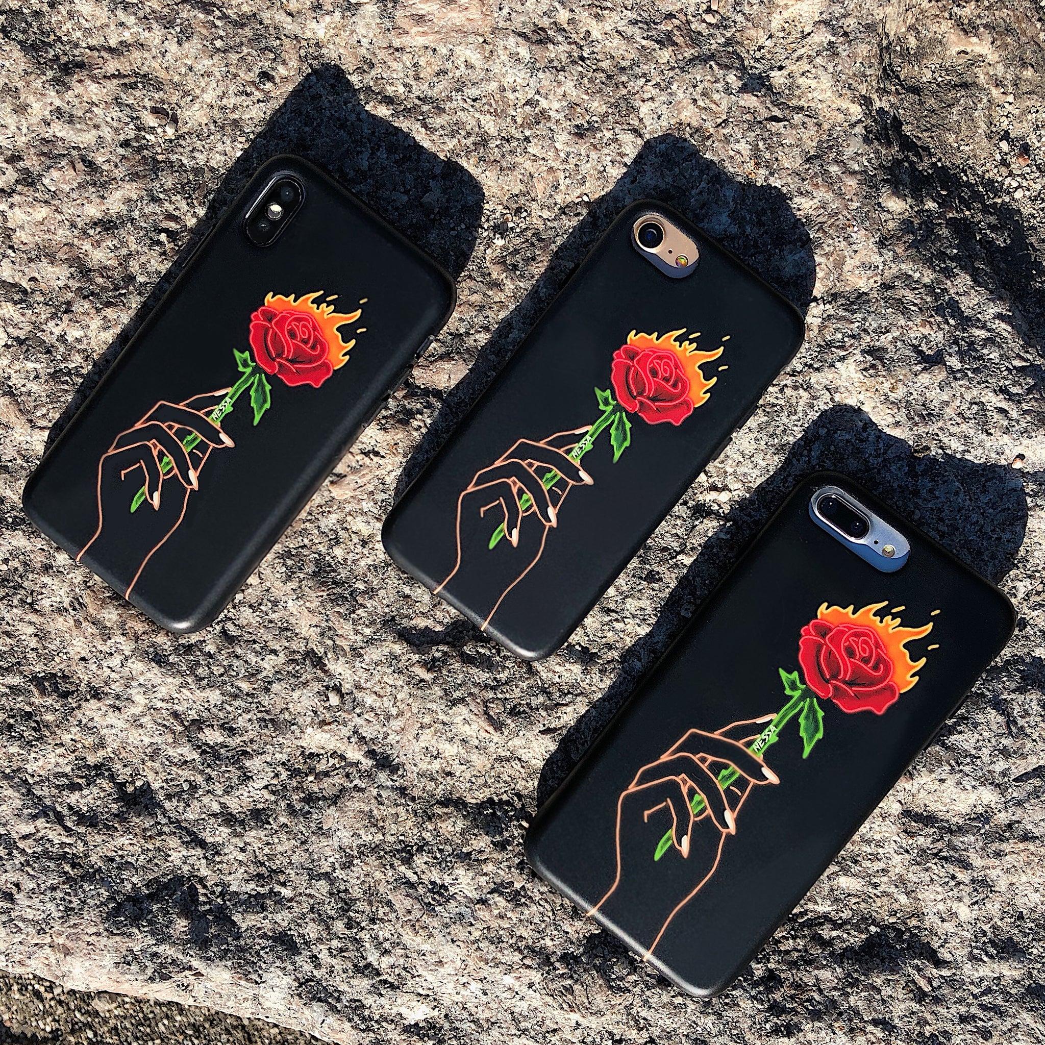 Neon Rose iPhone Case by Nessa - Image 21