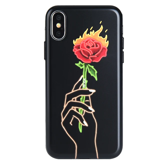 Neon Rose iPhone Case by Nessa - Image 39