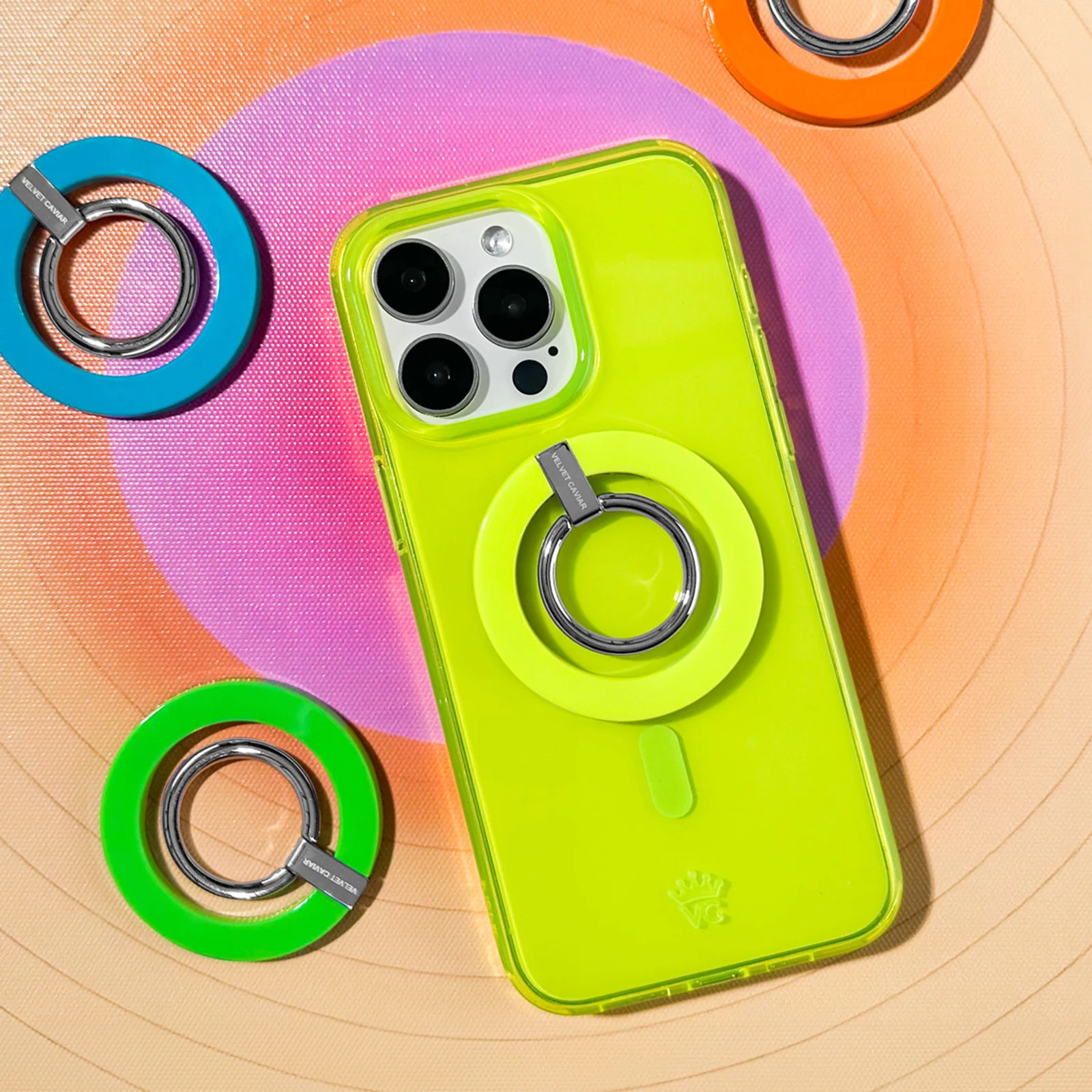 Neon Yellow Clear iPhone Case - Image 107